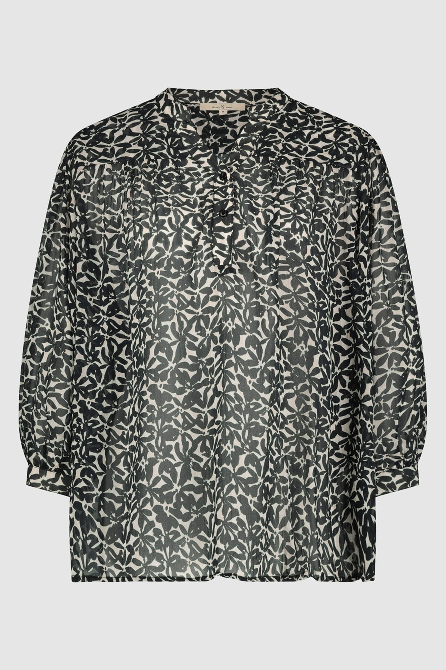 Circle of Trust Alison Blouse Floral Fusion Size: S | Long-Sleeved Tops Outlet | Dames | Zwart
