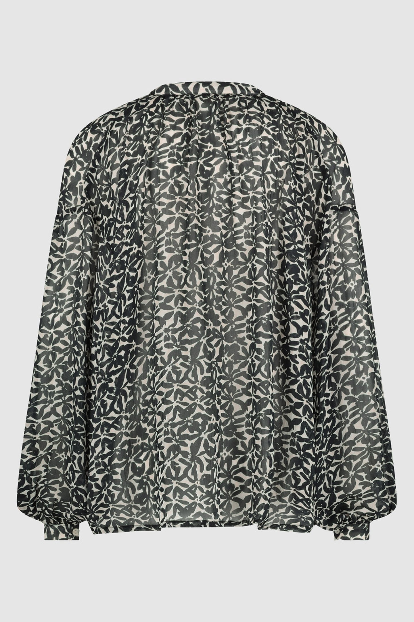 Circle of Trust Blossom Blouse Floral Fusion Maat: M | Longsleeves Outlet | Dames | Zwart