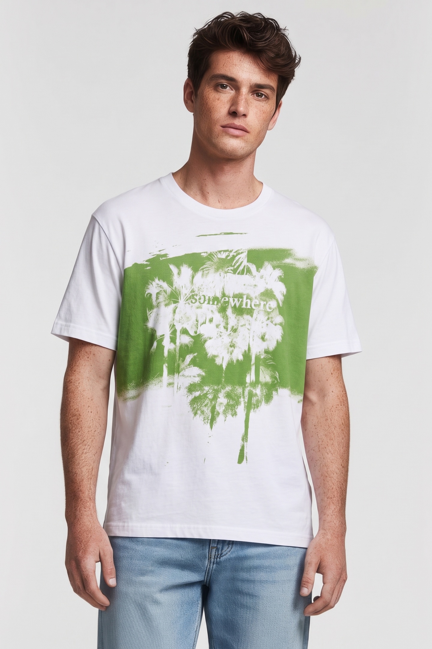 IRO Paris Jaho T-shirt Fern Green Maat: XL | T-shirts met Print Outlet | Heren | Groen