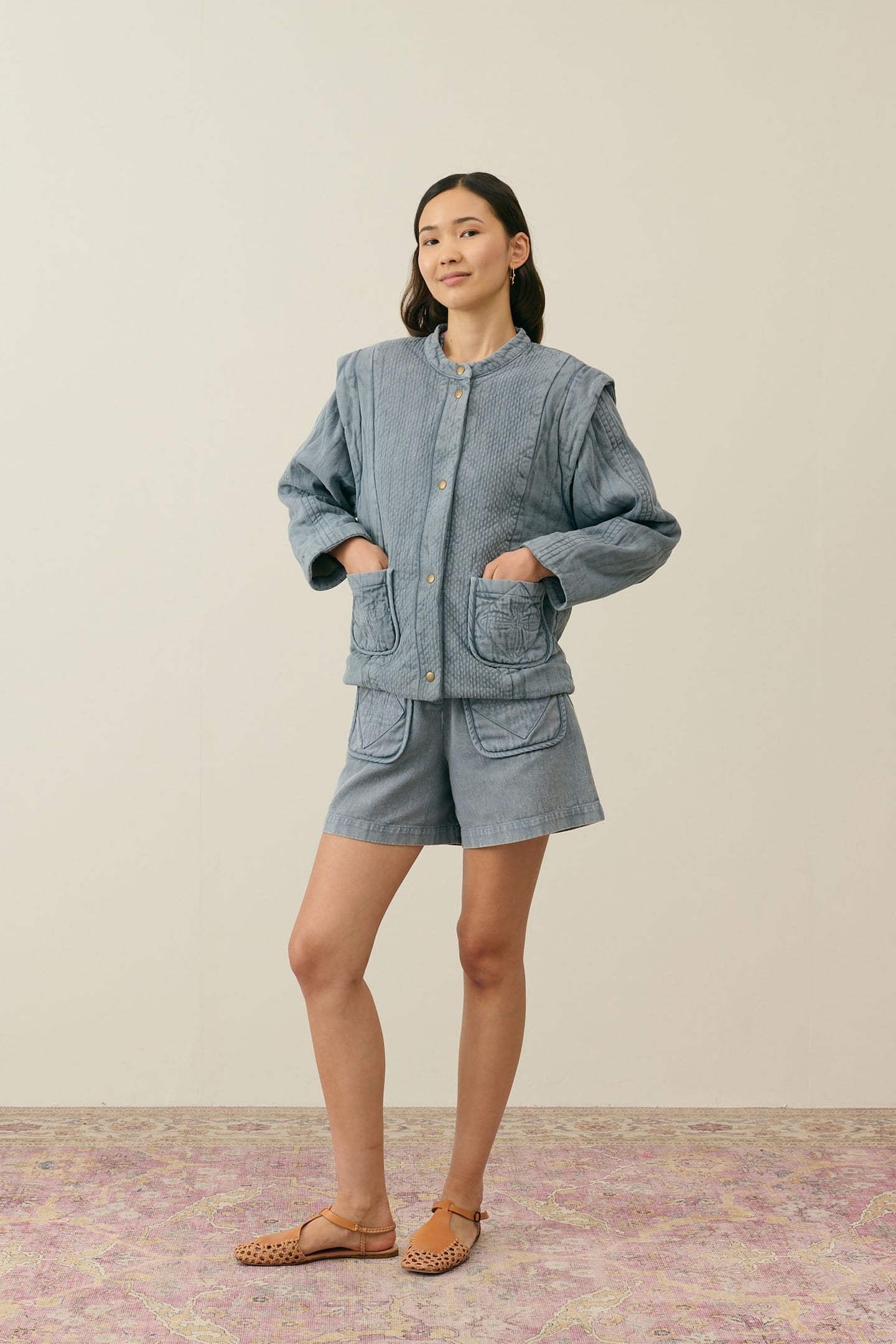 Louise Misha Jacket Horicia Grey Maat: 44 | Spijkerjassen Outlet | Dames | Grijs