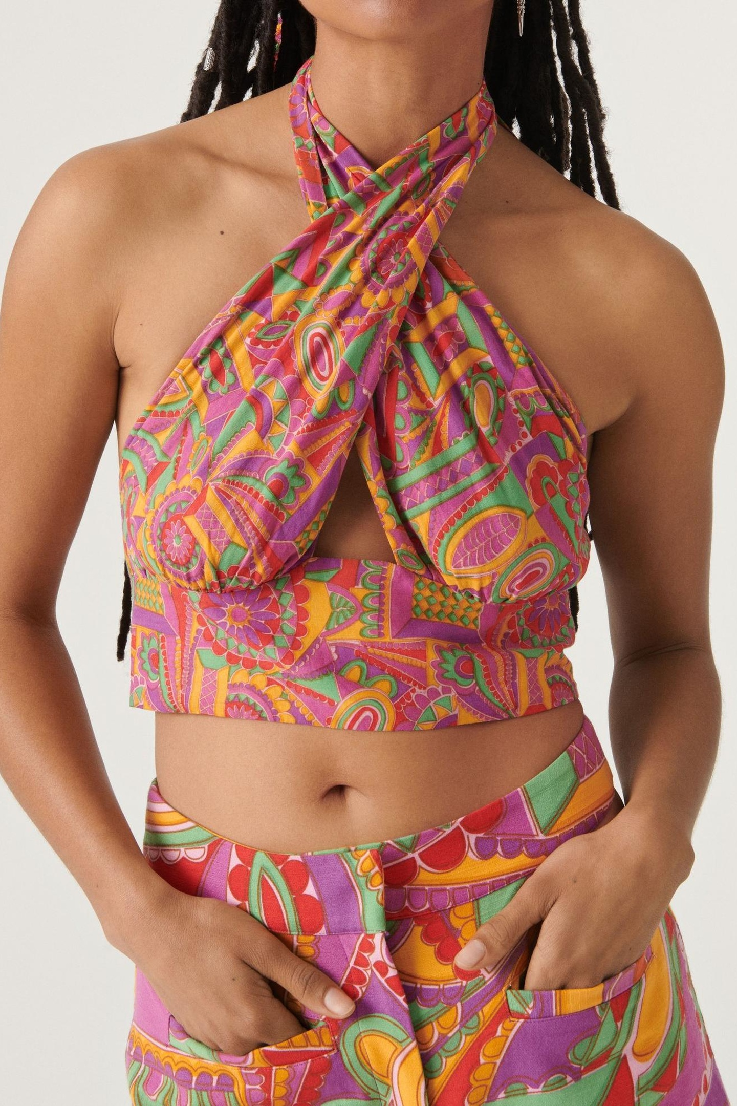 BA&SH Top Doll Fuschia Maat: S | Mouwloze Tops Outlet | Dames | Groen