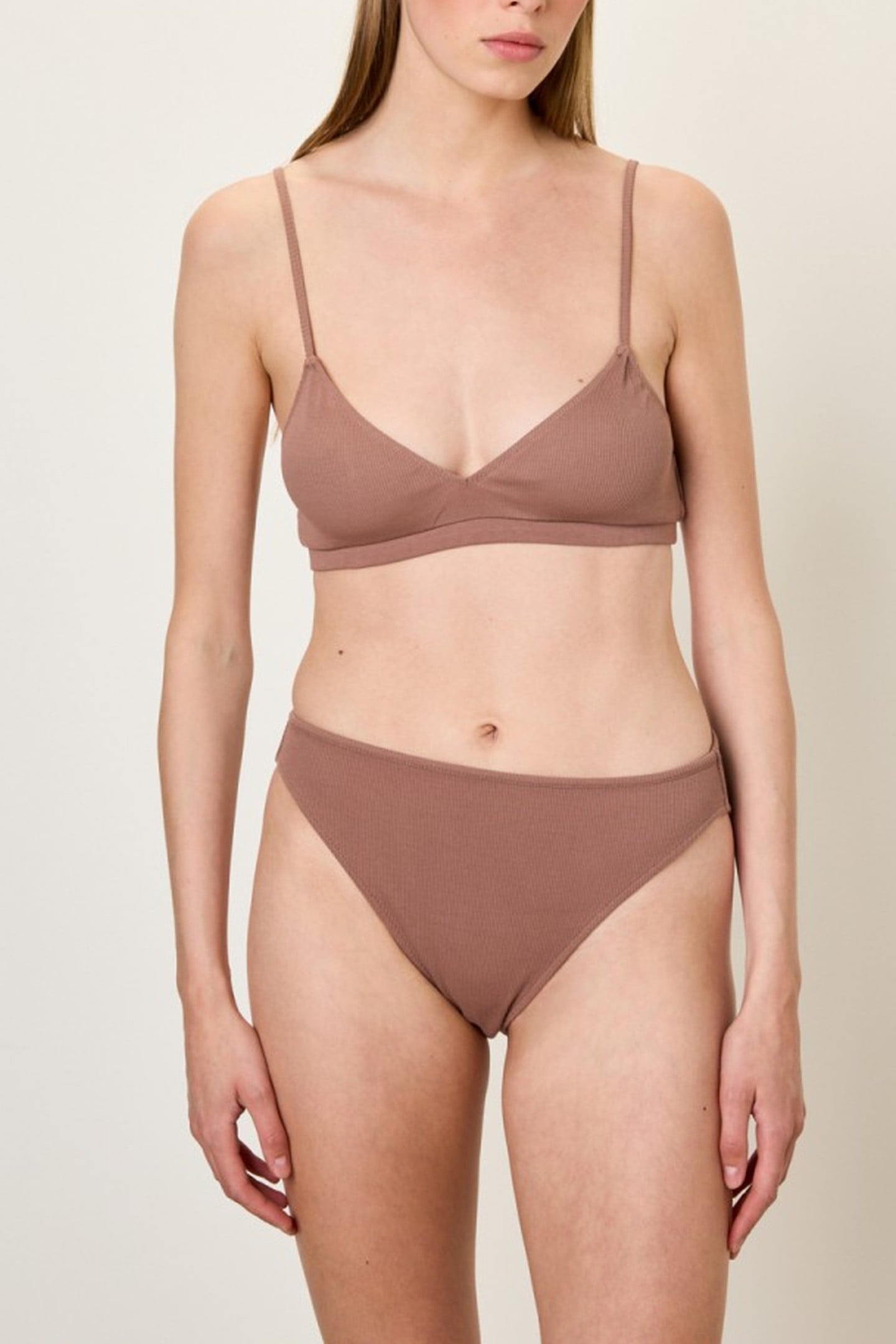 American Vintage Zelym Underwear Datte Vintage Maat: S | Slipjes Outlet | Dames | Bruin