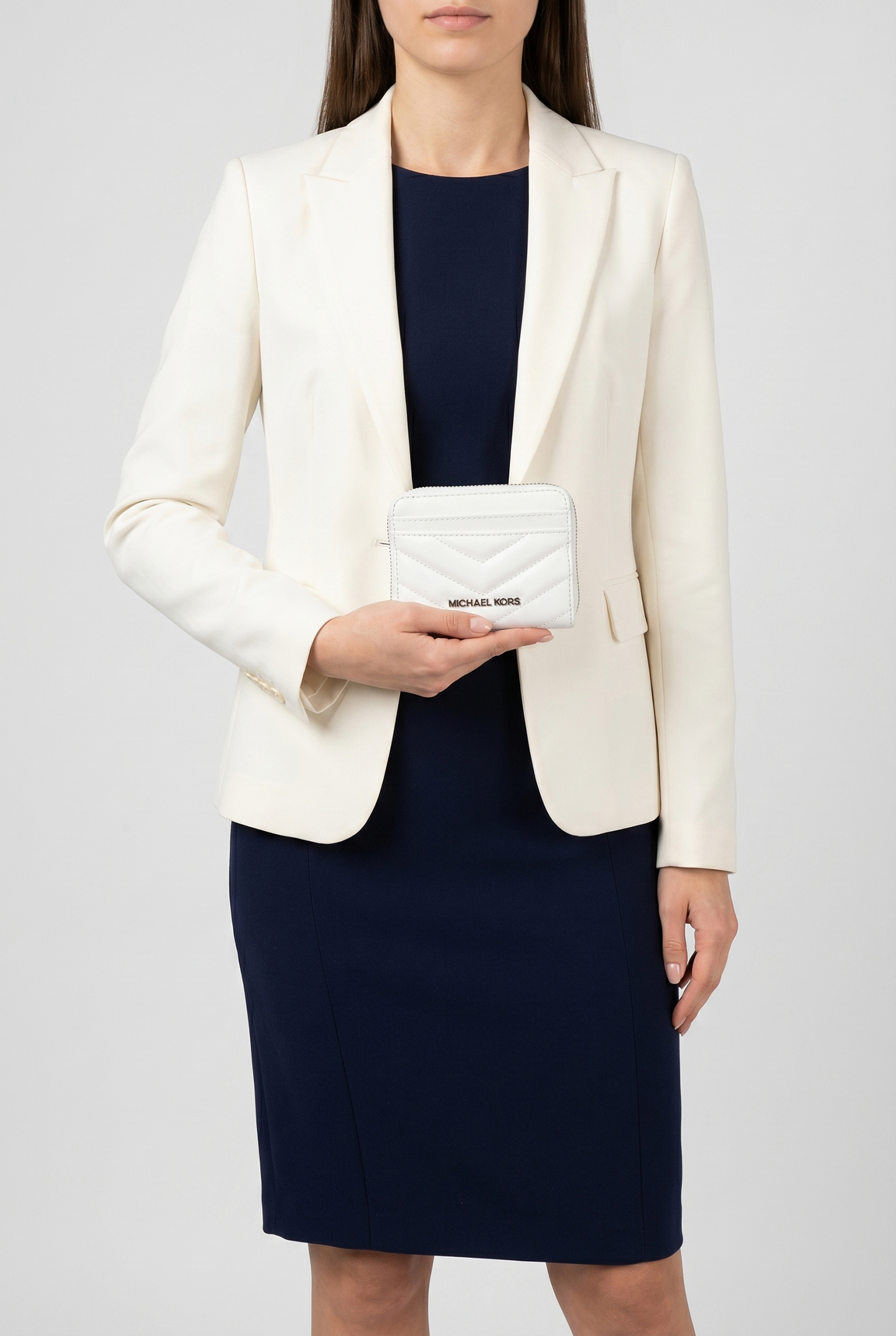Michael Kors Medium Card Case Optic White Maat: OS | Handtassen Outlet | Dames | Wit