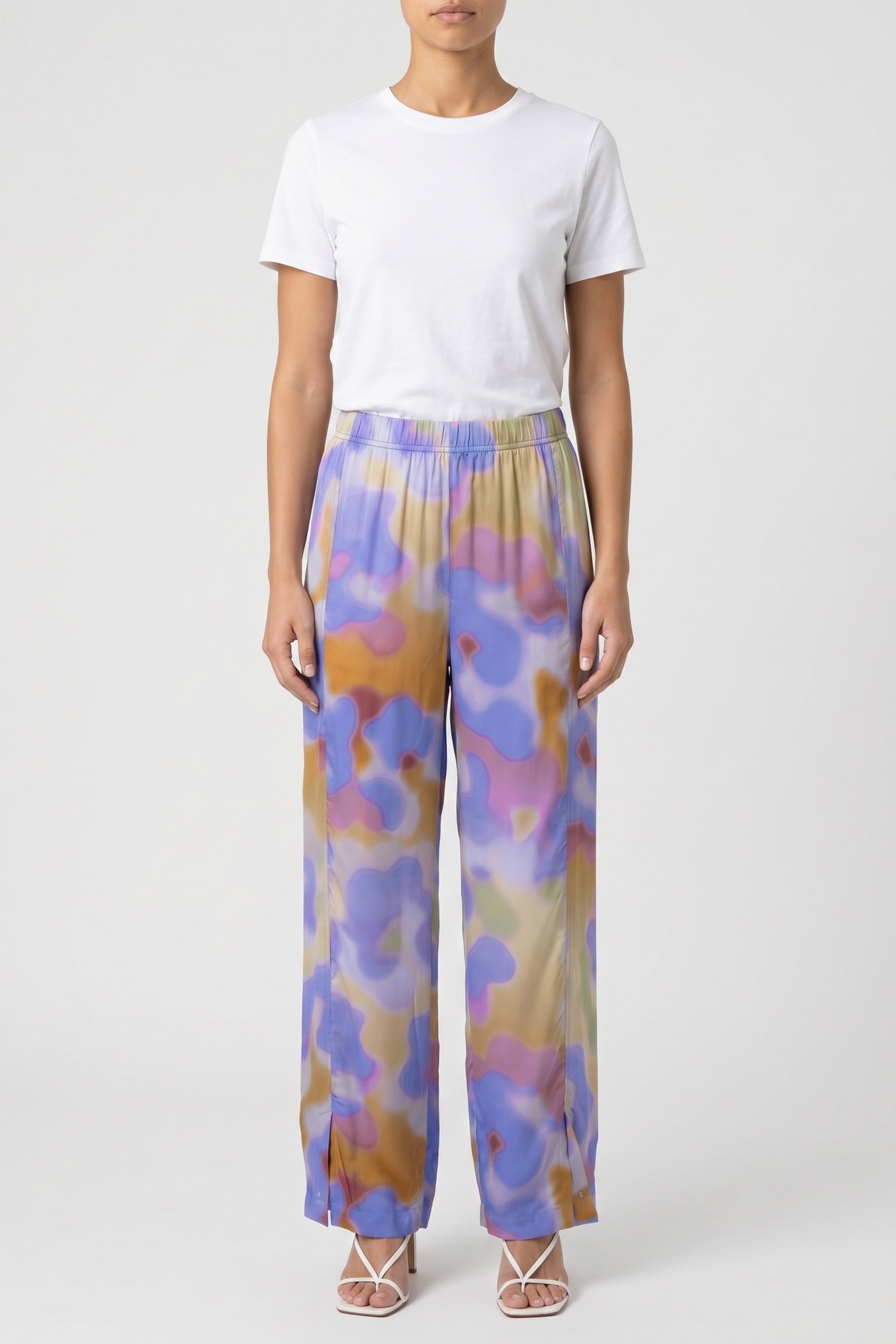 & Other Stories Riva Trouser Yellow Maat: 36 | Wijde Broeken Outlet | Dames | Blauw
