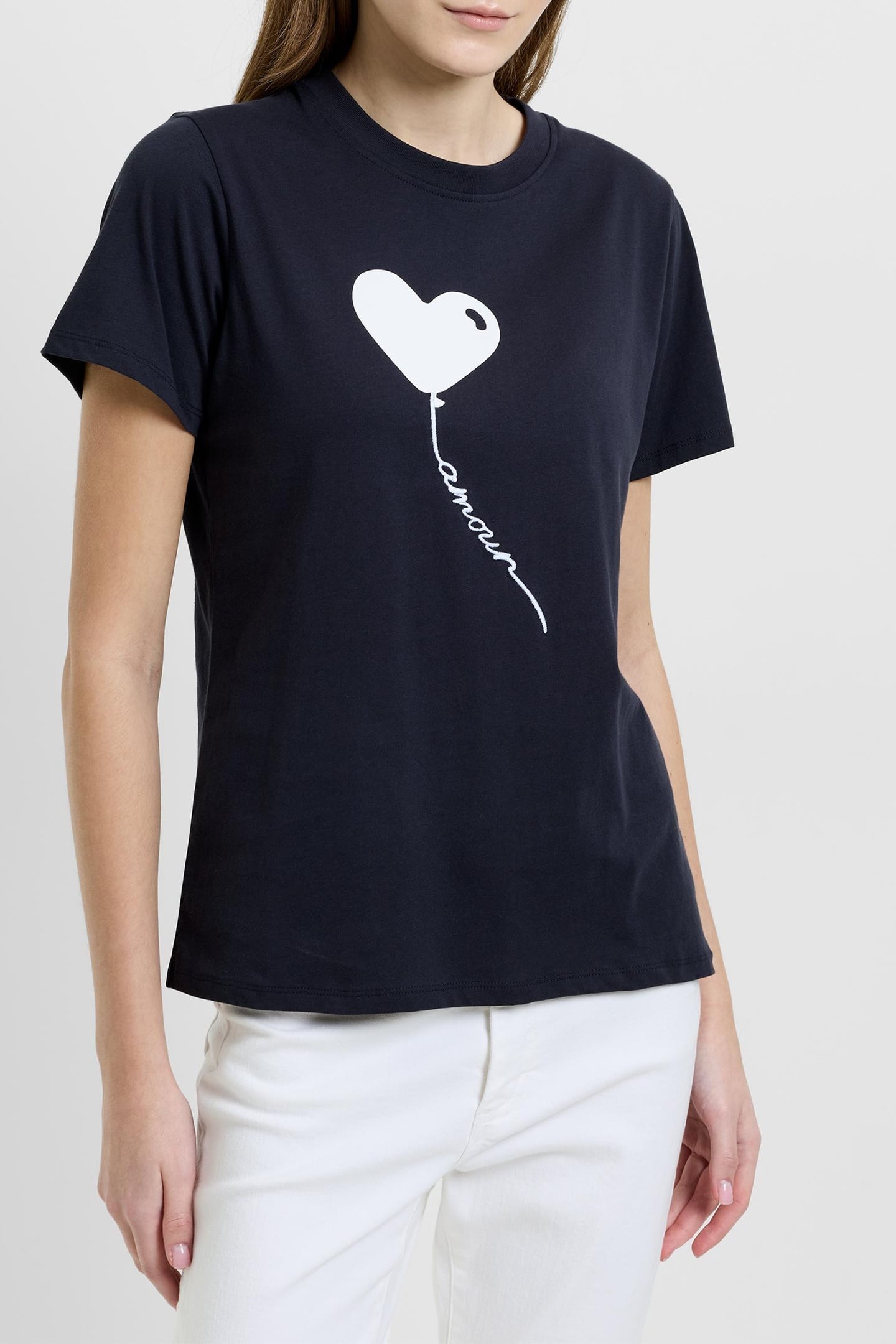 French Connection Balloon Amour Navy/white Maat: S | Tops Outlet | Dames | Blauw
