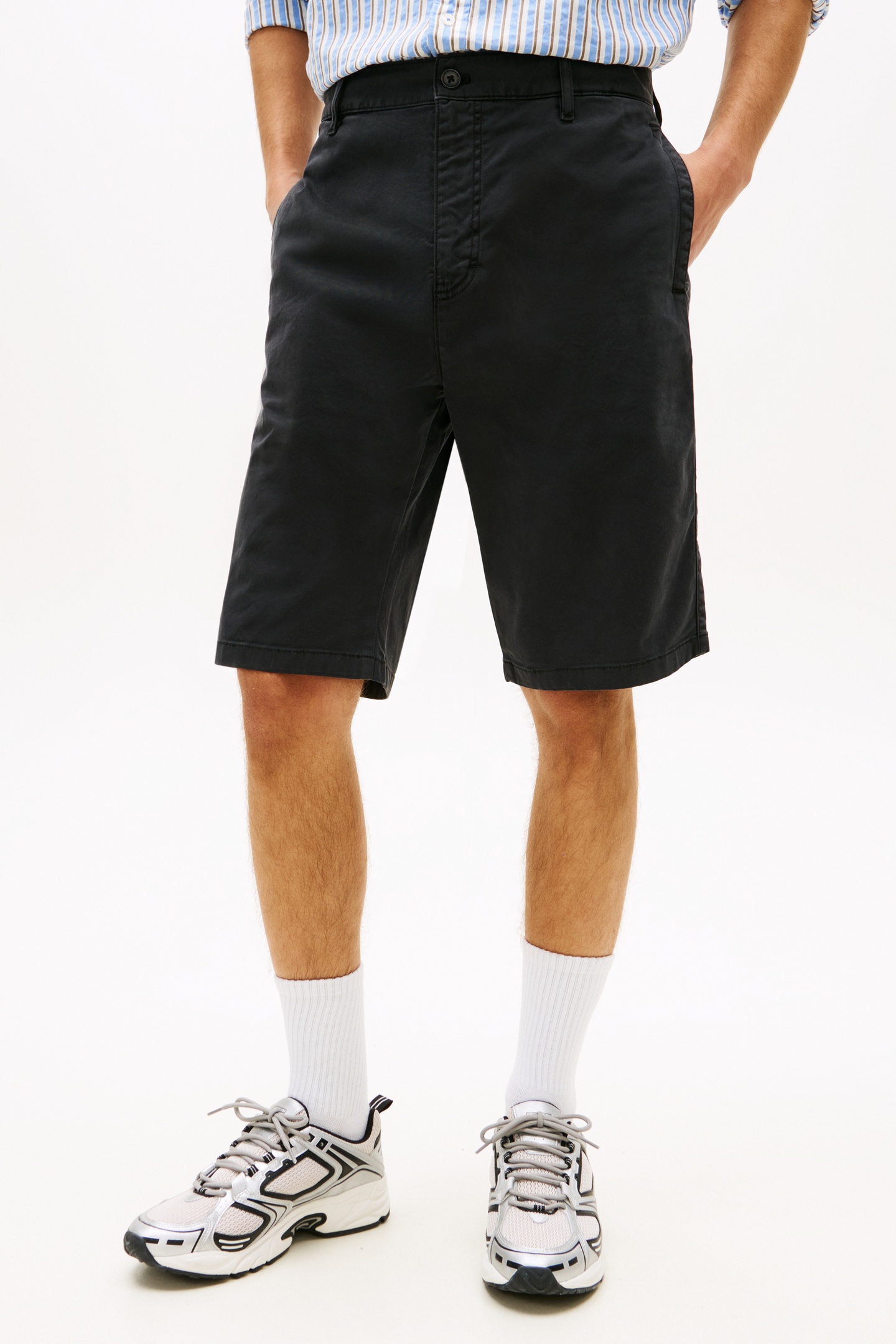 Tommy Hilfiger Tjm Otis Cotton Shorts Black Maat: W33 | Korte Broeken Outlet | Heren | Zwart