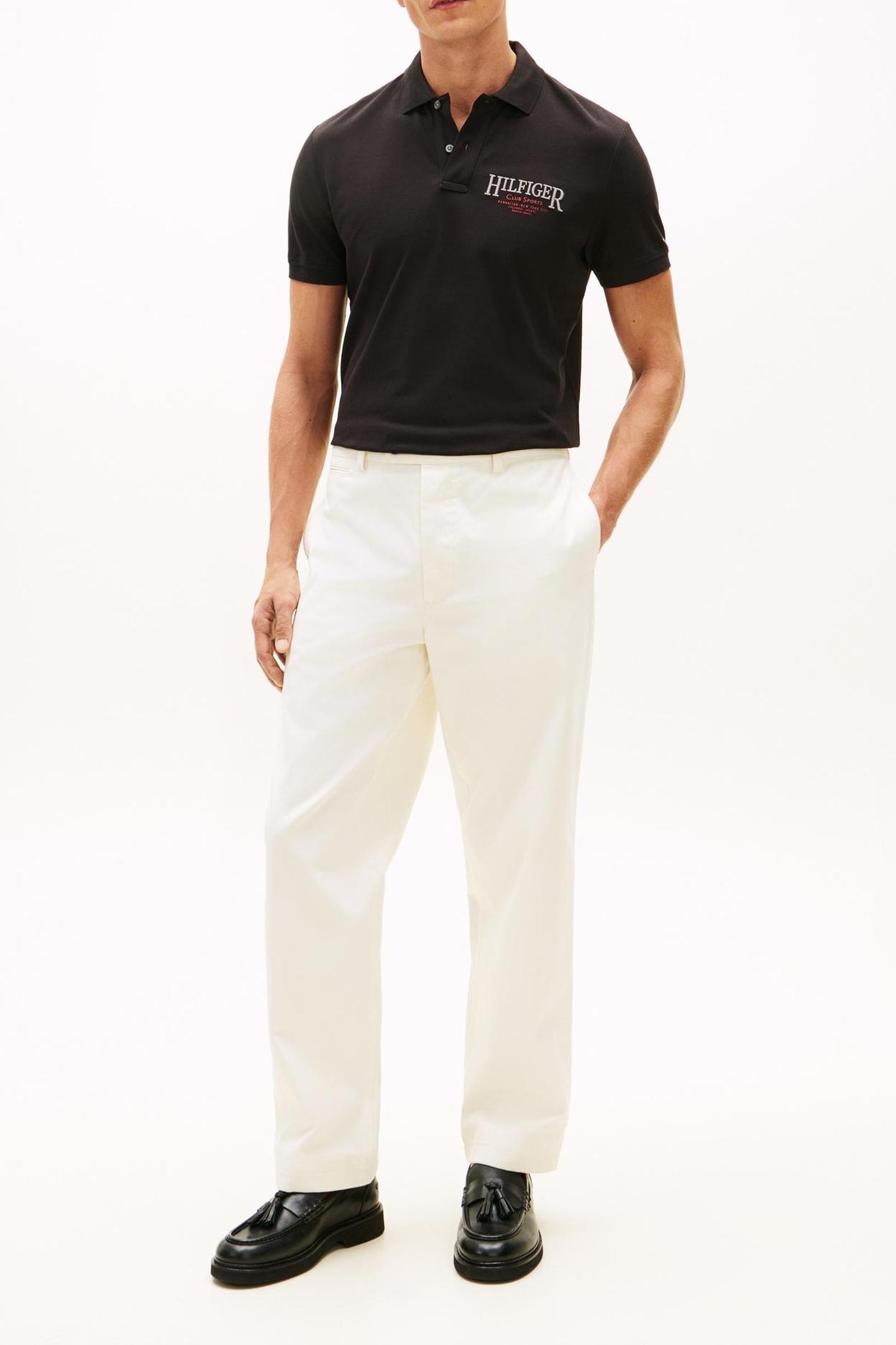 Tommy Hilfiger Left Chest Graphic Polo Black Größe: M | Poloshirts Outlet | Herren | Schwarz