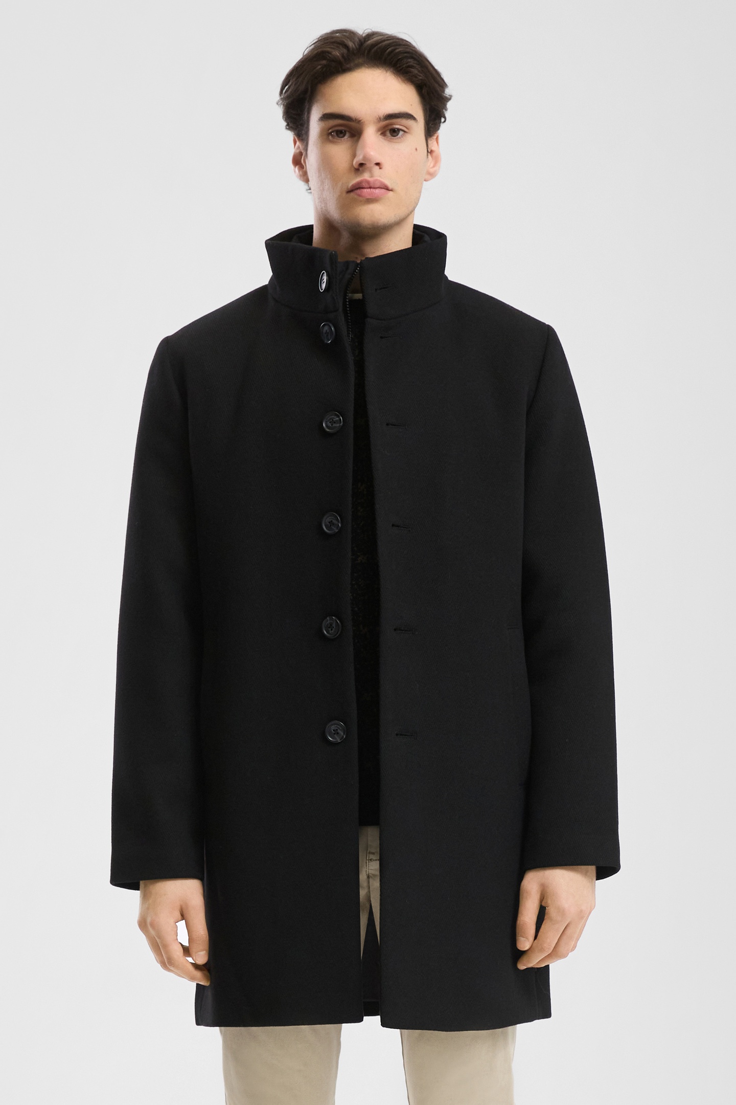 s.Oliver -qs Jackets Outdoor Black Maat: XL | Single-Breasted Mantels Outlet | Heren | Zwart