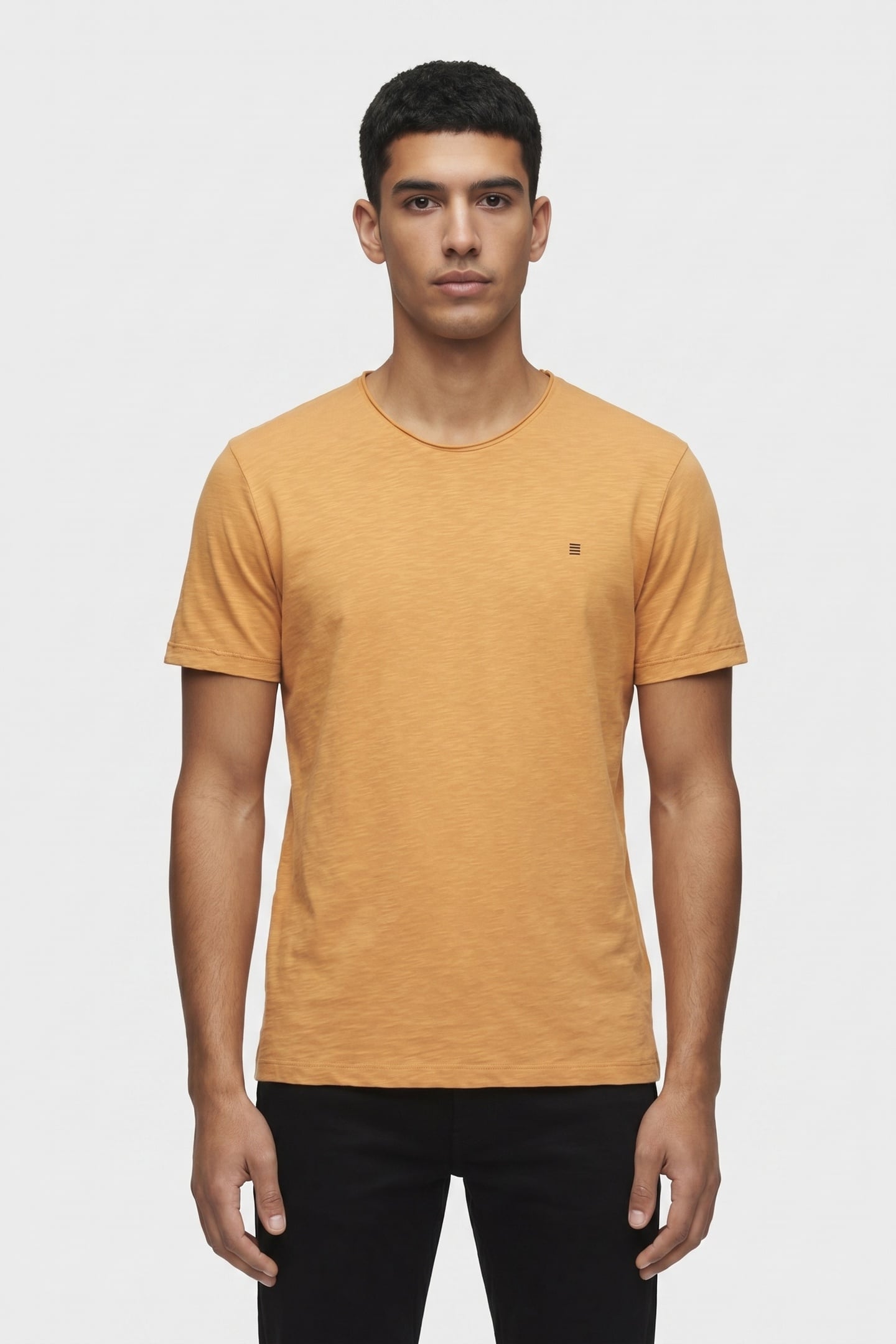 No Excess T-shirt Crewneck Slub Yellow Maat: L | Basic T-Shirts Outlet | Heren | Geel
