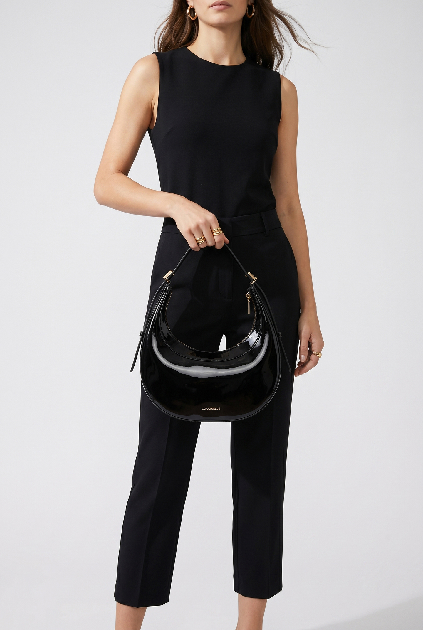 Coccinelle whisper Patent Noir Maat: OS | Handtassen Outlet | Dames | Zwart