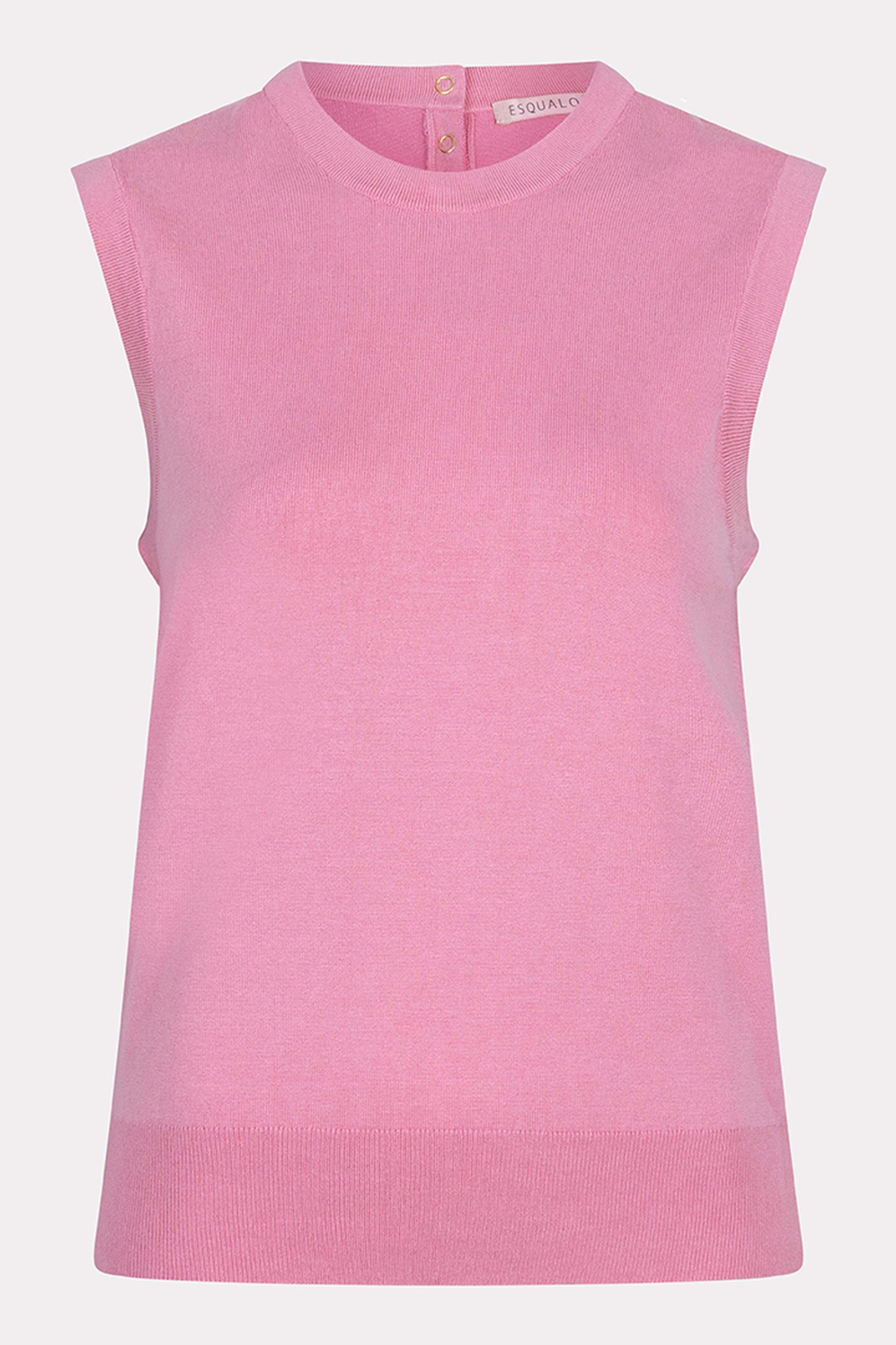 EsQualo Singlet Basic Knit Rose Maat: S | Truien Outlet | Dames | Roze
