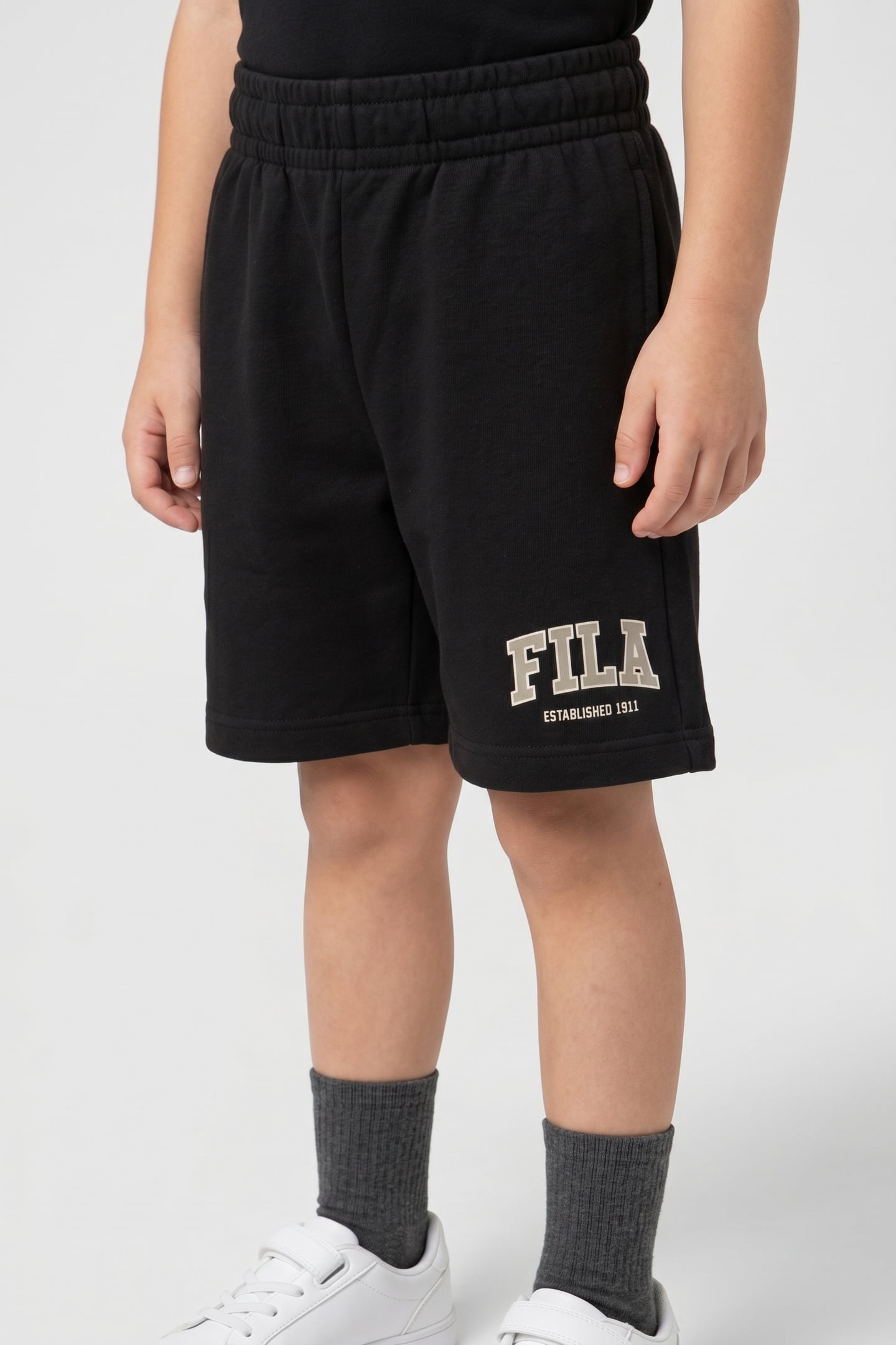 FILA Rifredi Regular Graphic Sweat Shorts Black Maat: 98/104 | Broeken Outlet | Unisex | Zwart