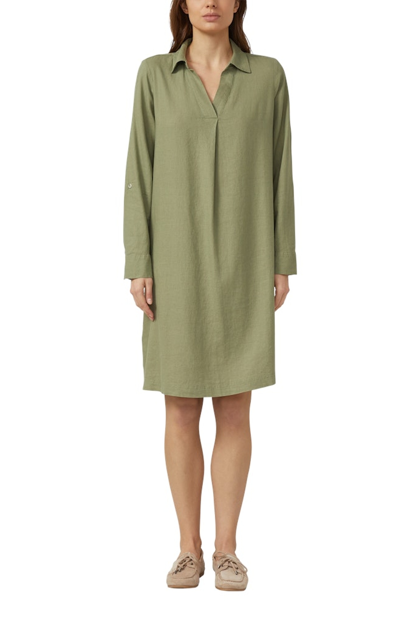 s.Oliver Dresses Dark Green Maat: 40 | Blousejurken Outlet | Dames | Groen