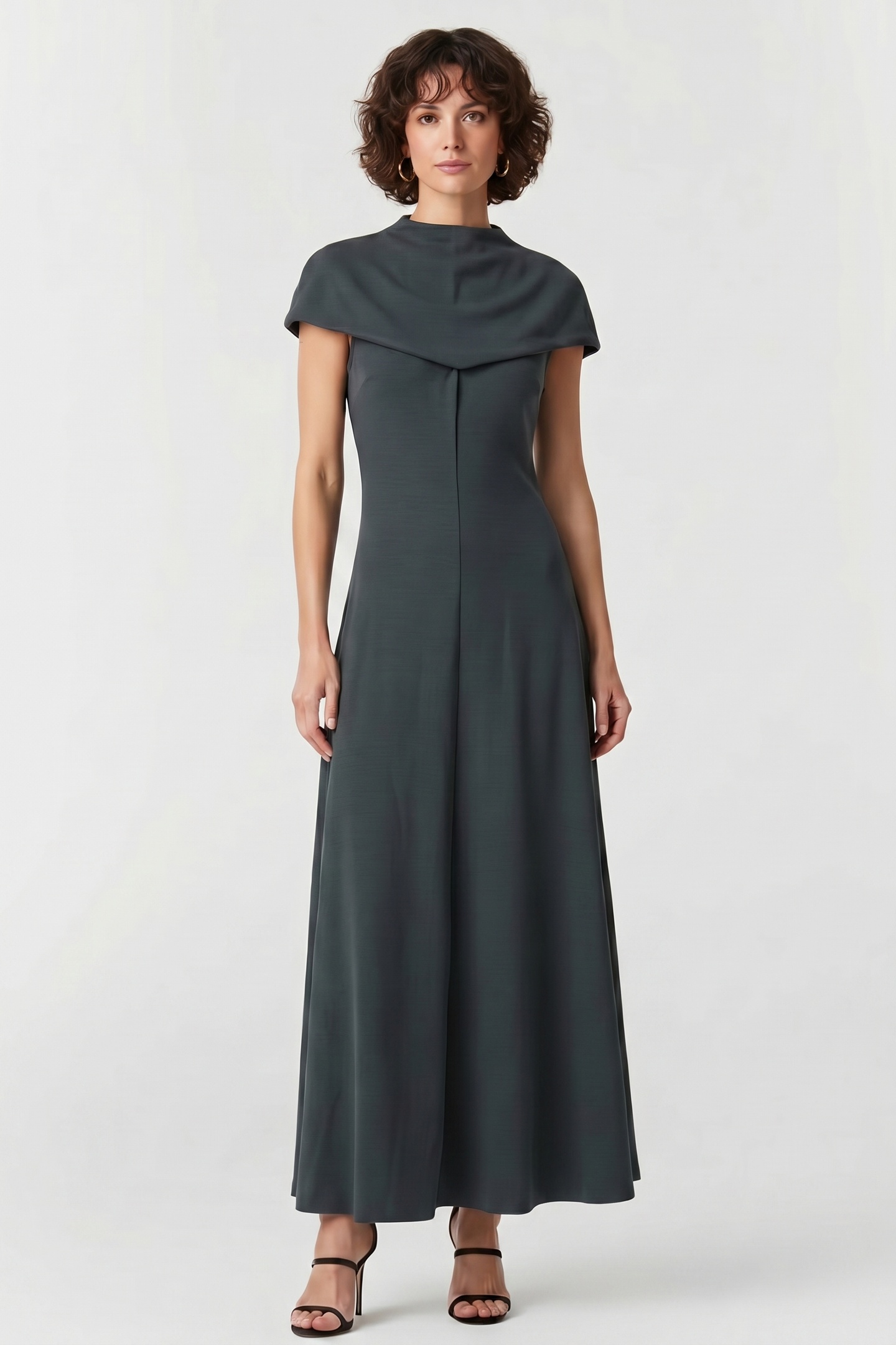 Odd Muse Knitted Cap Sleeve Maxi Dress Teal Maat: M | Maxi Jurken Outlet | Dames