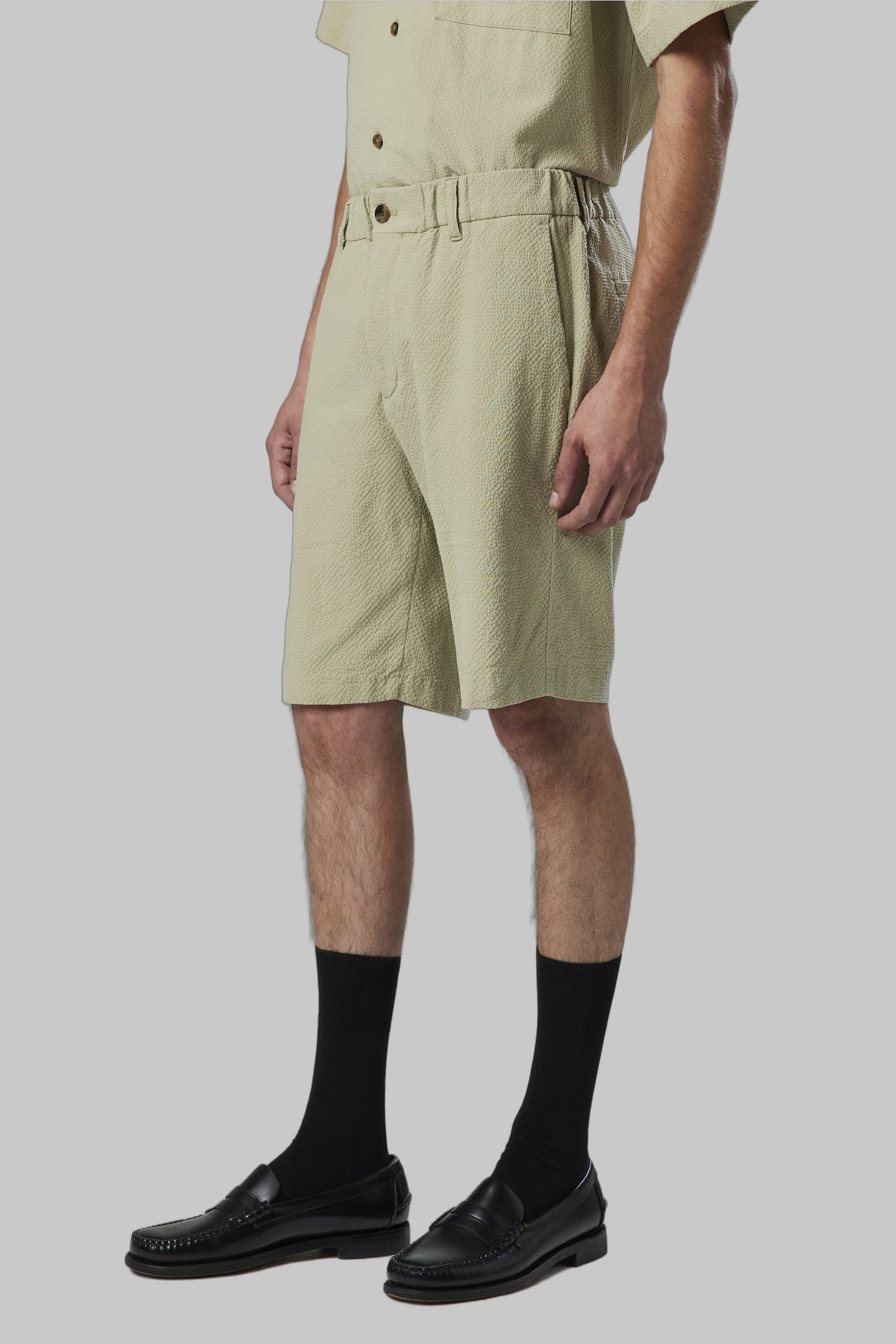 NN.07 Theodor Shorts 1040 Shorts Pale Green Maat: W34 | Korte Broeken Outlet | Heren | Groen