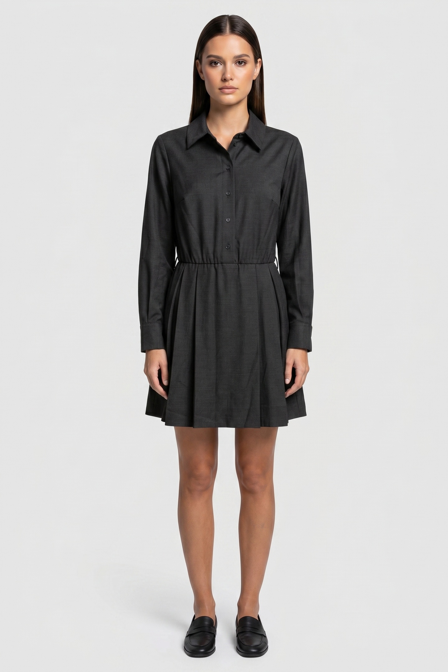 & Other Stories Erin Shirt Dress Grey Maat: 42 | Blousejurken Outlet | Dames | Grijs
