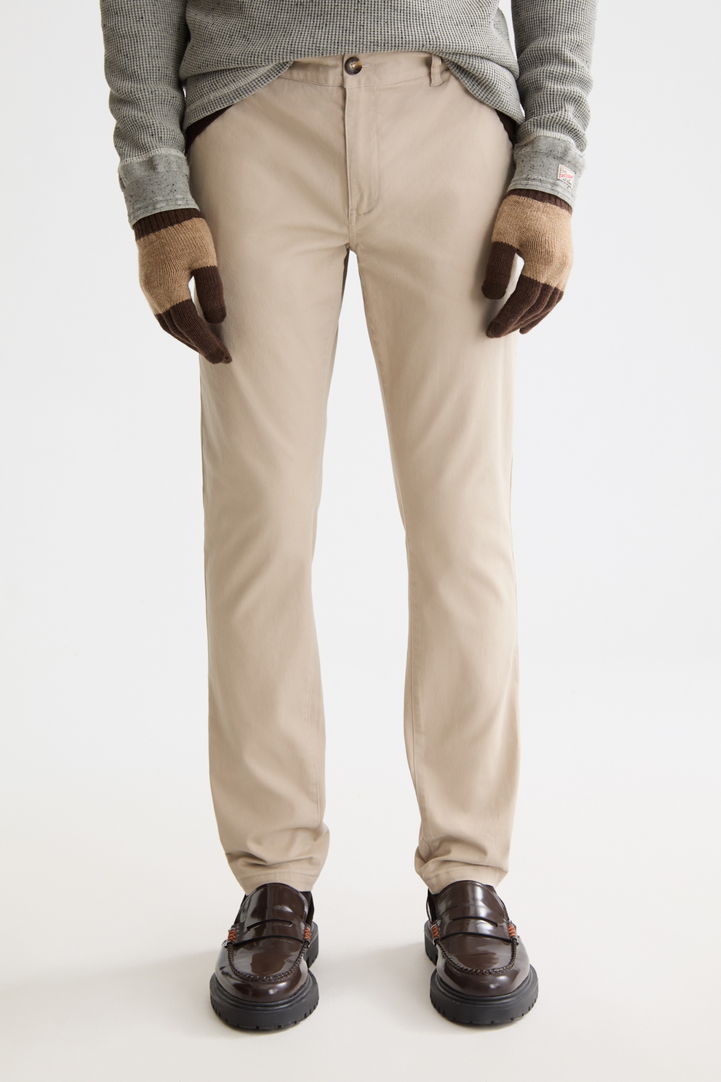 Scotch & Soda Mott - Washed Cotton Blend Chino Plaza Taupe Maat: W29L34 | Chino's Outlet | Heren | Beige