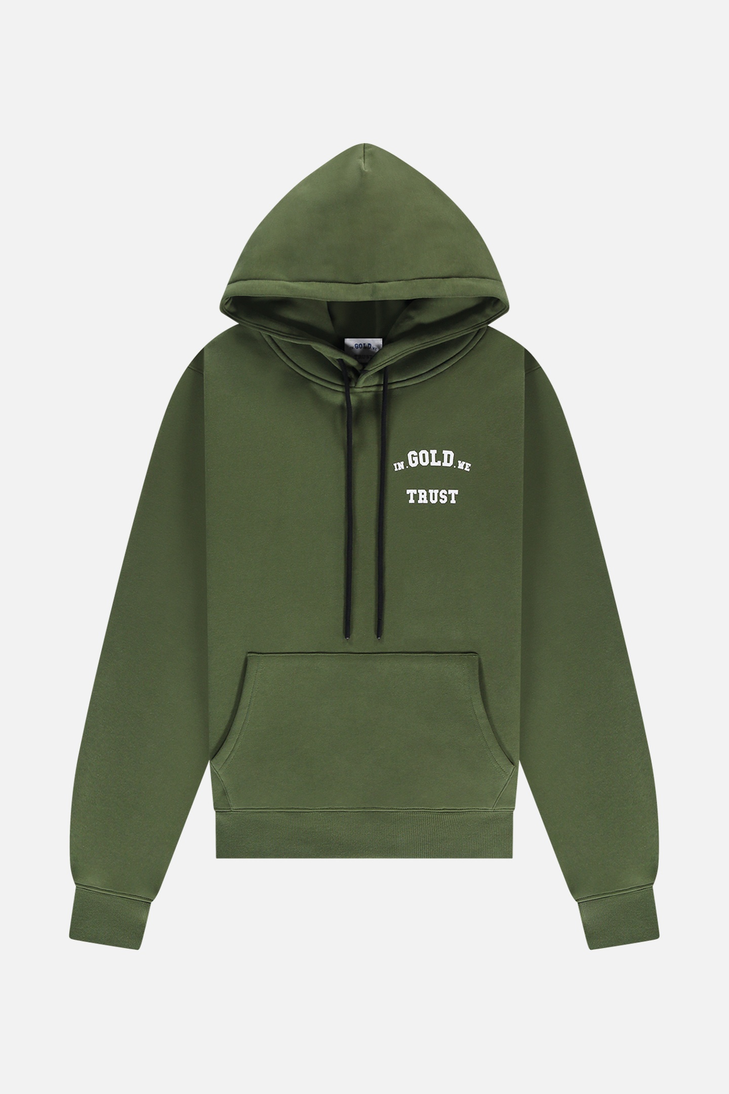 In Gold We Trust The Out Hoodie Dark Green Maat: L | Hoodies Outlet | Unisex | Groen