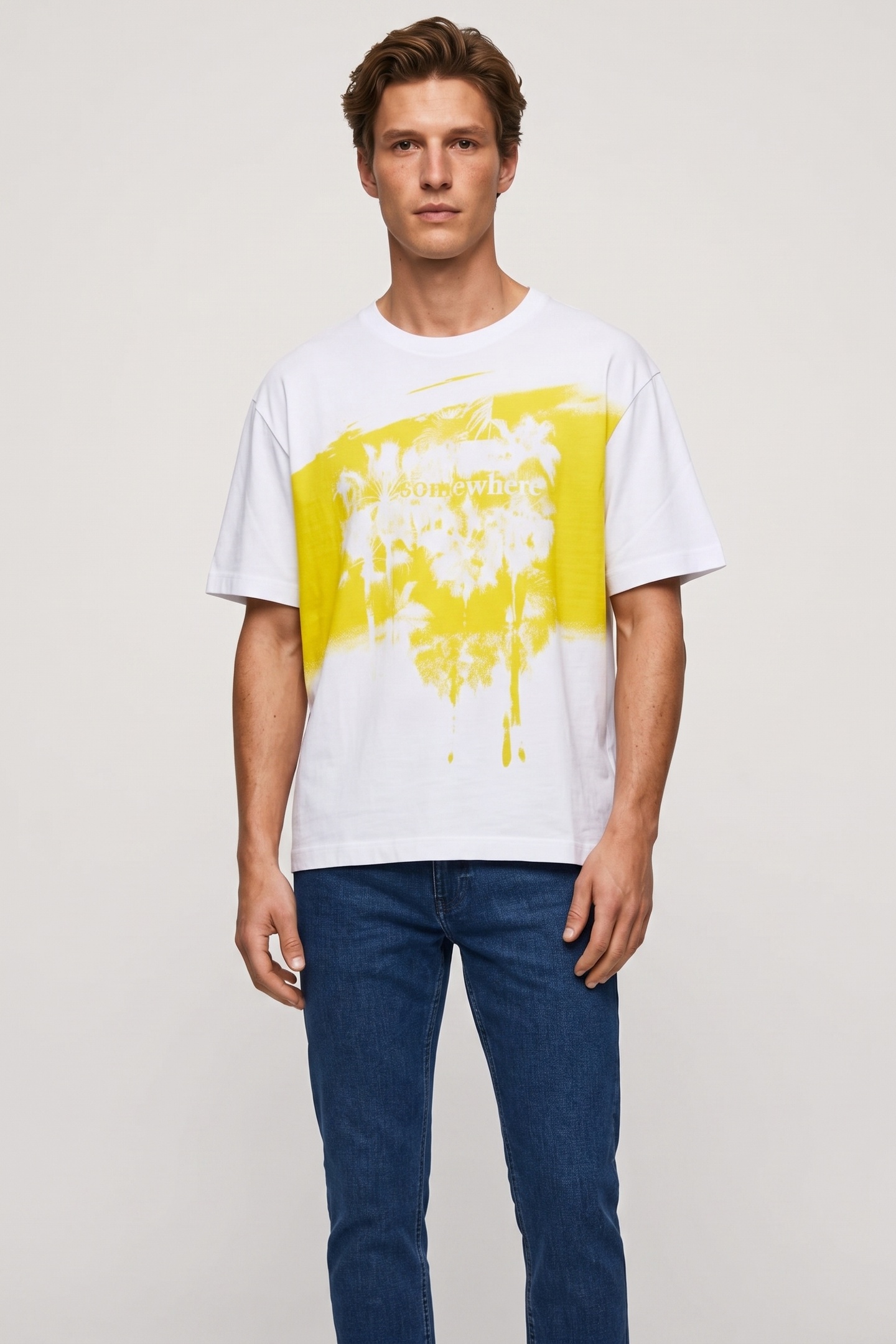 IRO Paris Jaho T-shirt Lemon Maat: M | T-shirts met Print Outlet | Heren | Geel