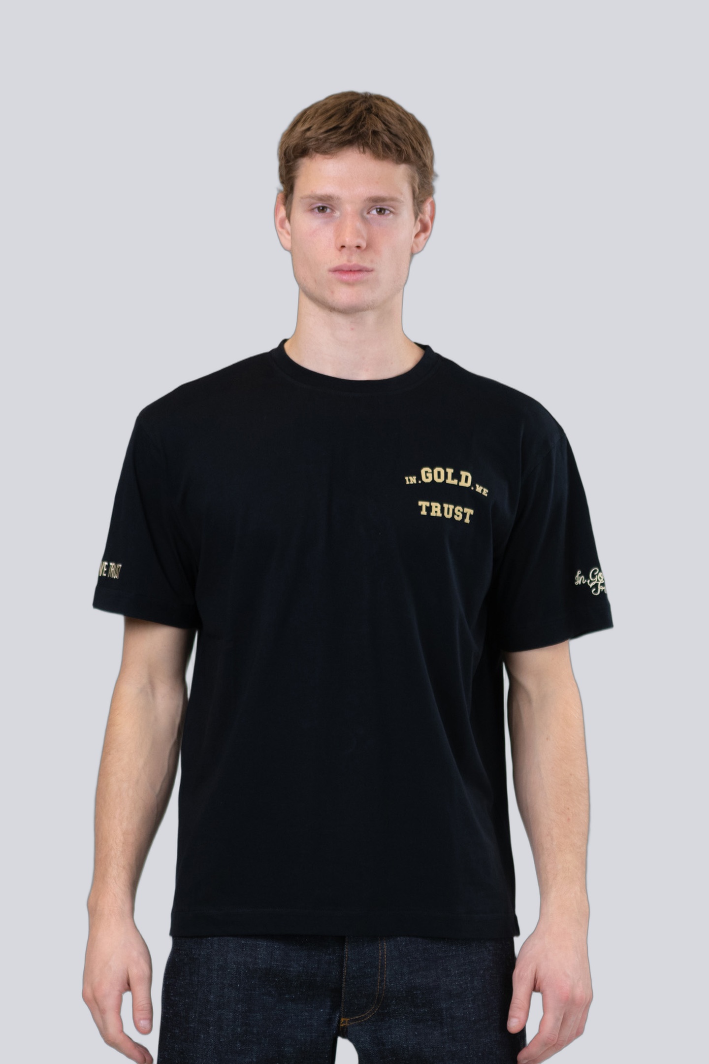 In Gold We Trust Pusha Halloween Black Maat: M | Tops Outlet | Unisex | Zwart