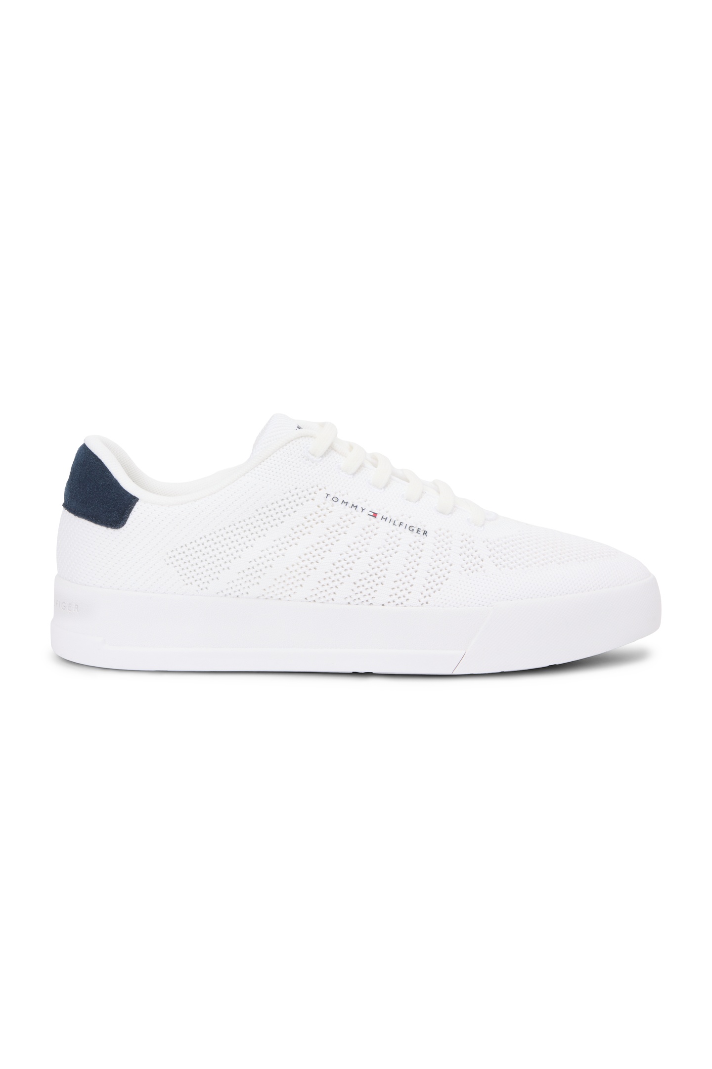 Tommy Hilfiger Th Court Knit Shoes White Maat: 44 | Sneakers Outlet | Heren | Wit