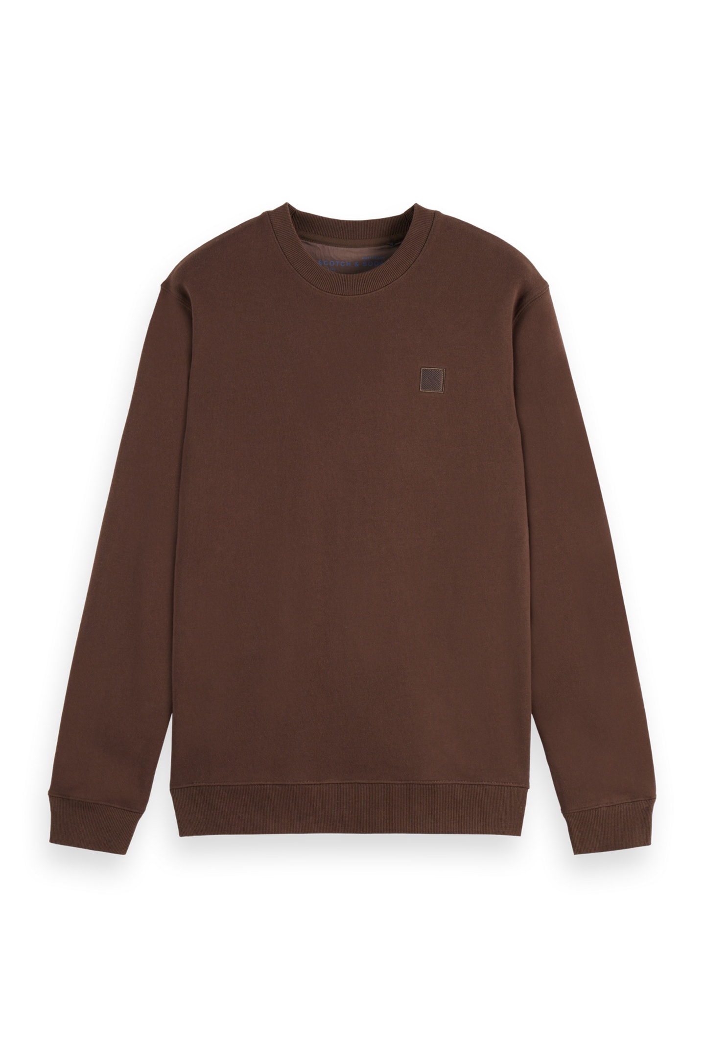 Scotch & Soda Regular-fit Logo Sweatshirt Demitasse Maat: XXL | Sweaters Outlet | Heren | Bruin