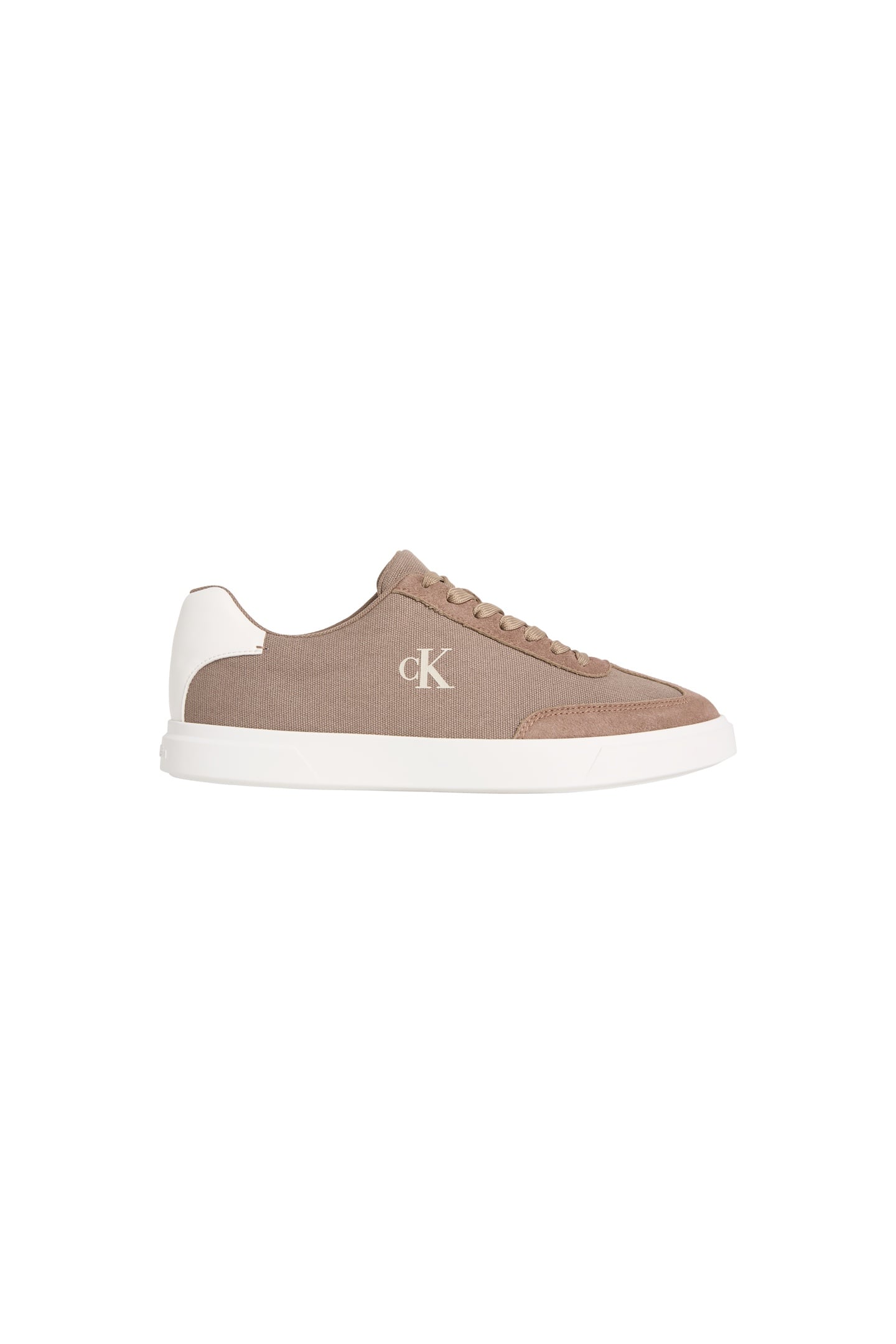 Calvin Klein Low Prof Cupsole Shoes Desert Taupe/bright White Maat: 42 | Sneakers Outlet | Heren | Bruin