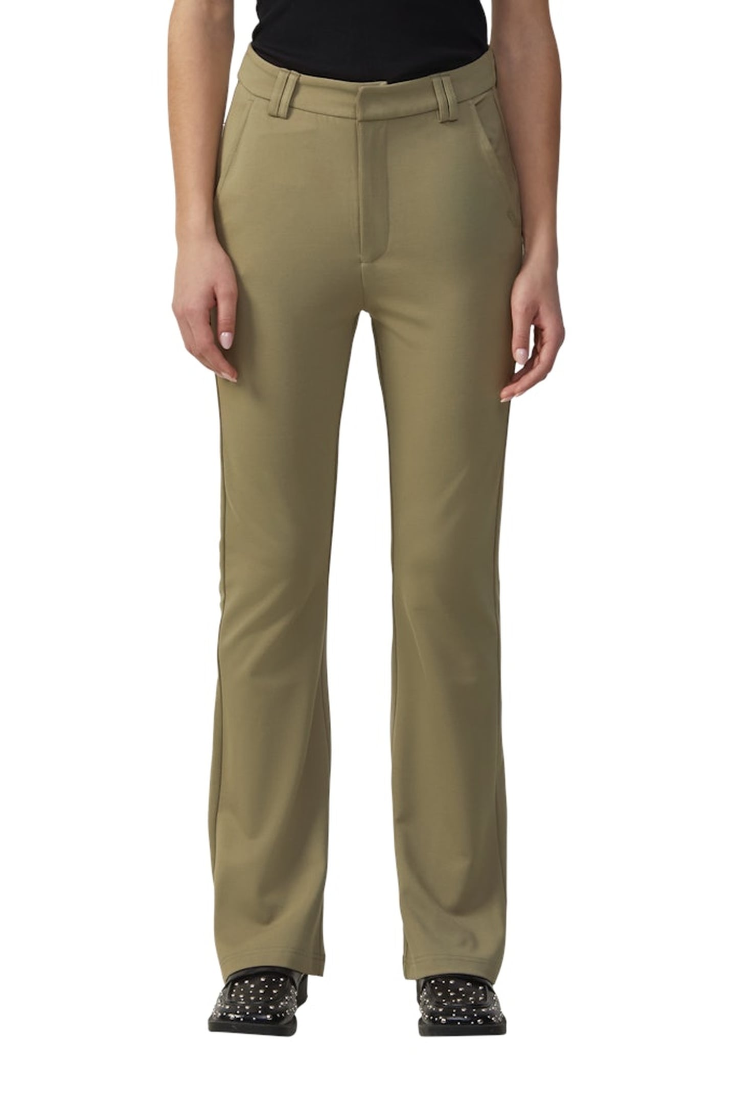 s.Oliver -qs Pants Dark Green Maat: W42L32 | Pantalons Outlet | Dames | Bruin