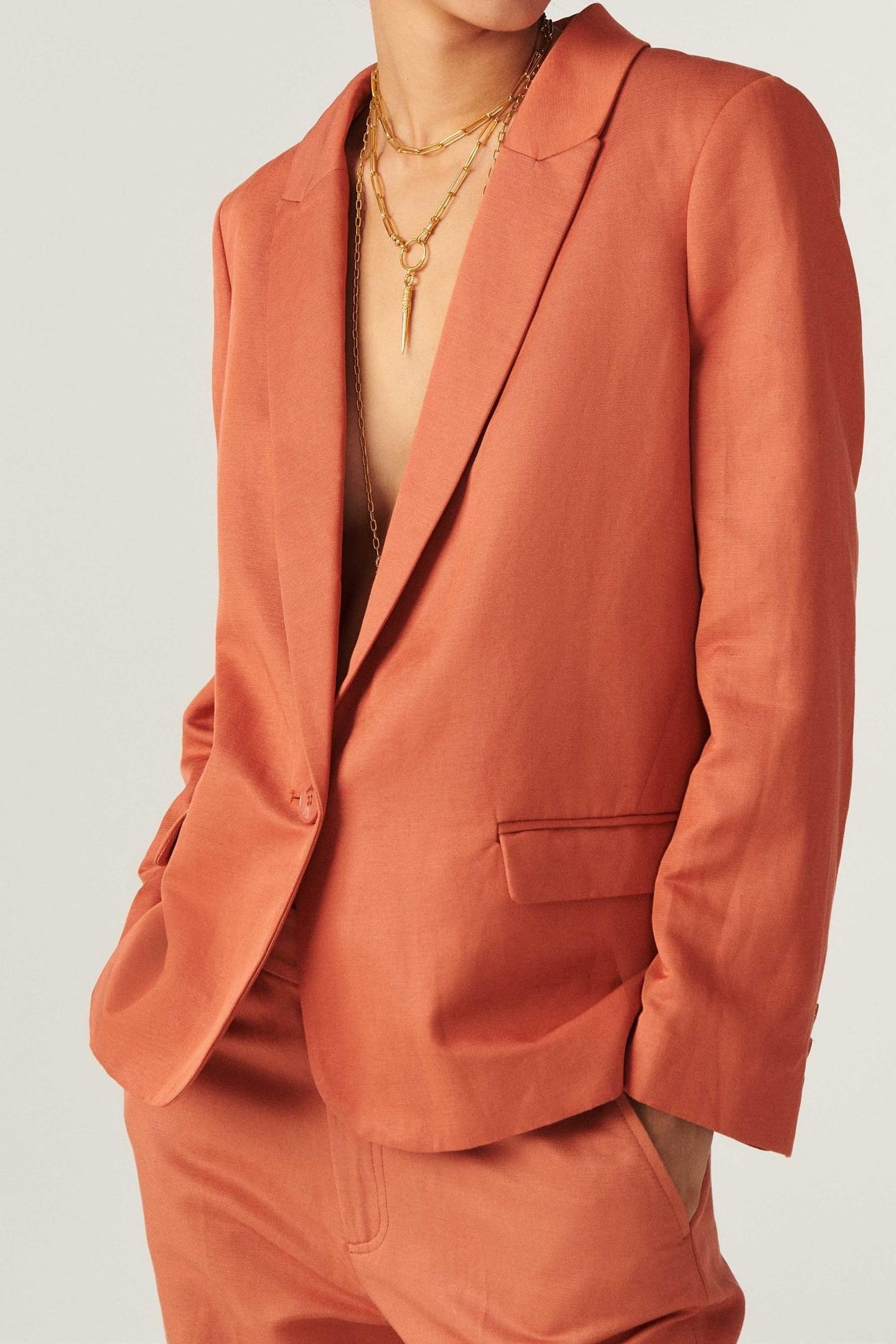 BA&SH Veste Venus Terracota Maat: L | Blazers Outlet | Dames