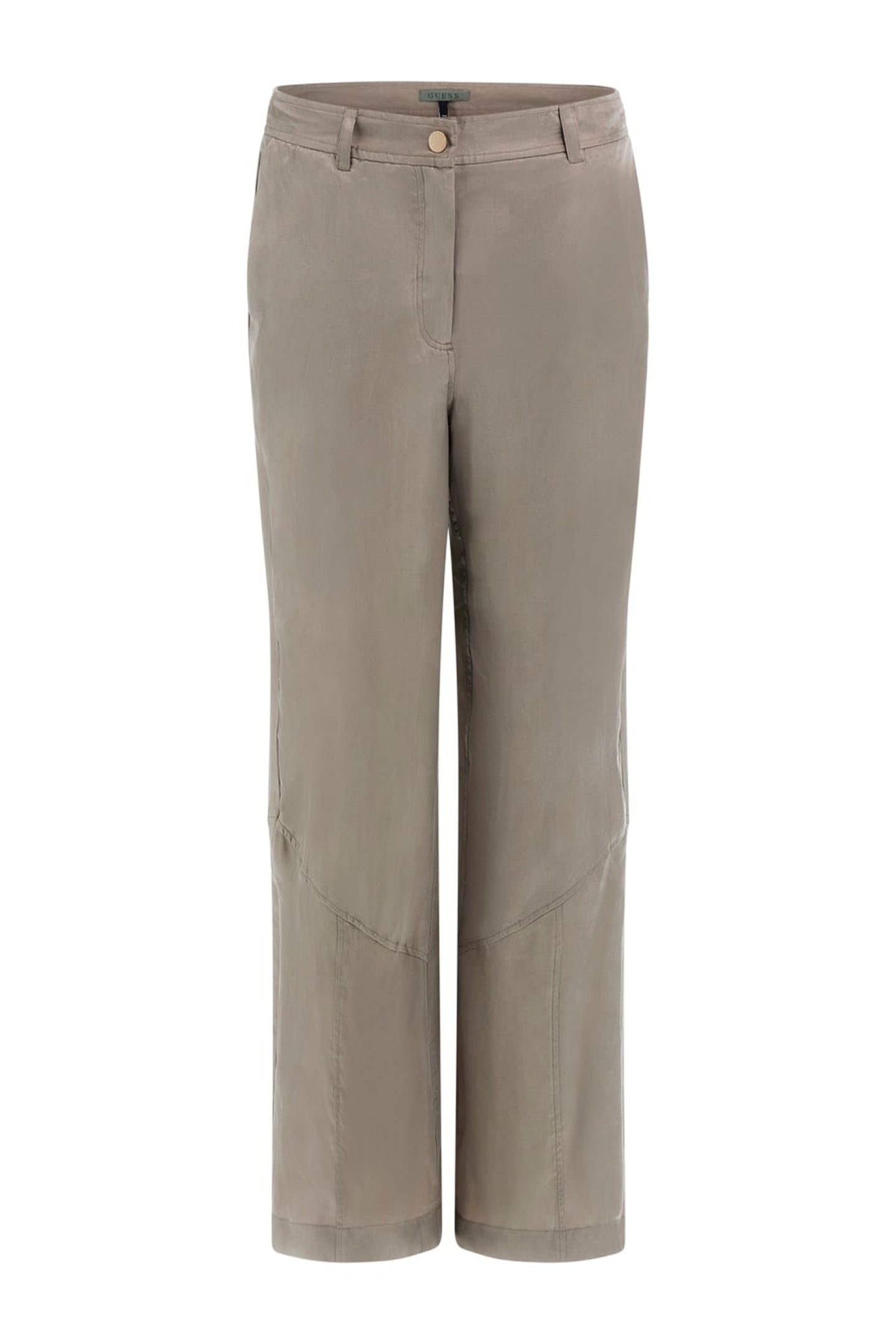 GUESS  Eco Enora Straight Pant Sage Leaf Maat: XS | Straight Broeken Outlet | Dames | Grijs