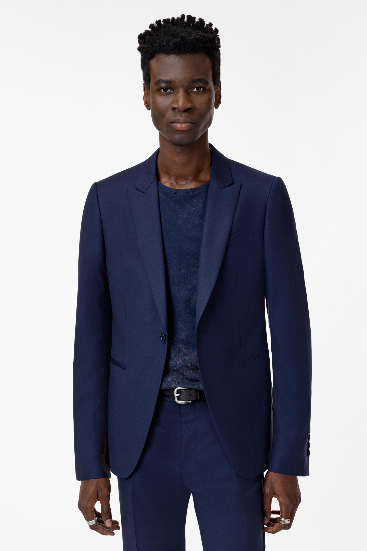 John Varvatos Nino Jacket - Austin Fit - One Button Pe Navy Maat: 52 RG | Colberts Outlet | Heren | Blauw