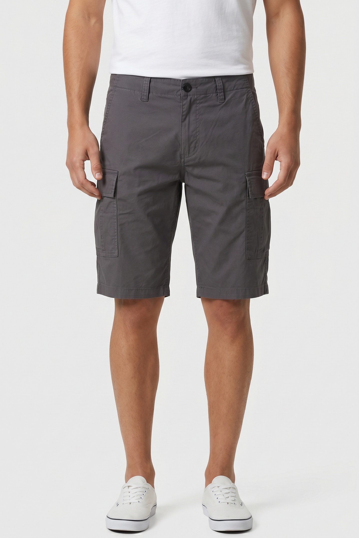 Timberland Twill Cargo Short Dark Grey Maat: W31 | Korte Broeken Outlet | Heren | Grijs