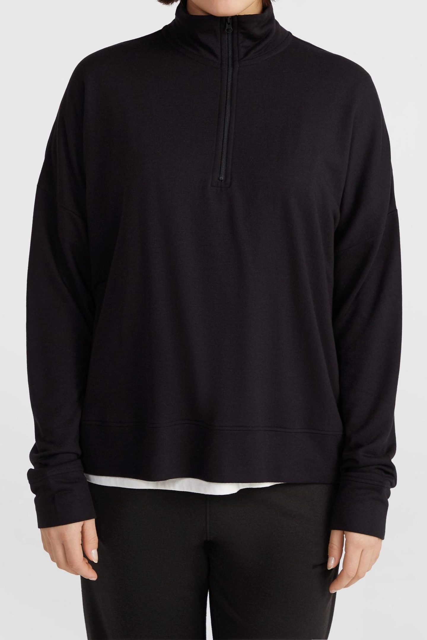 O'Neill  1/2 Zip Sweat Black Out Maat: S | Sweaters Outlet | Dames | Zwart