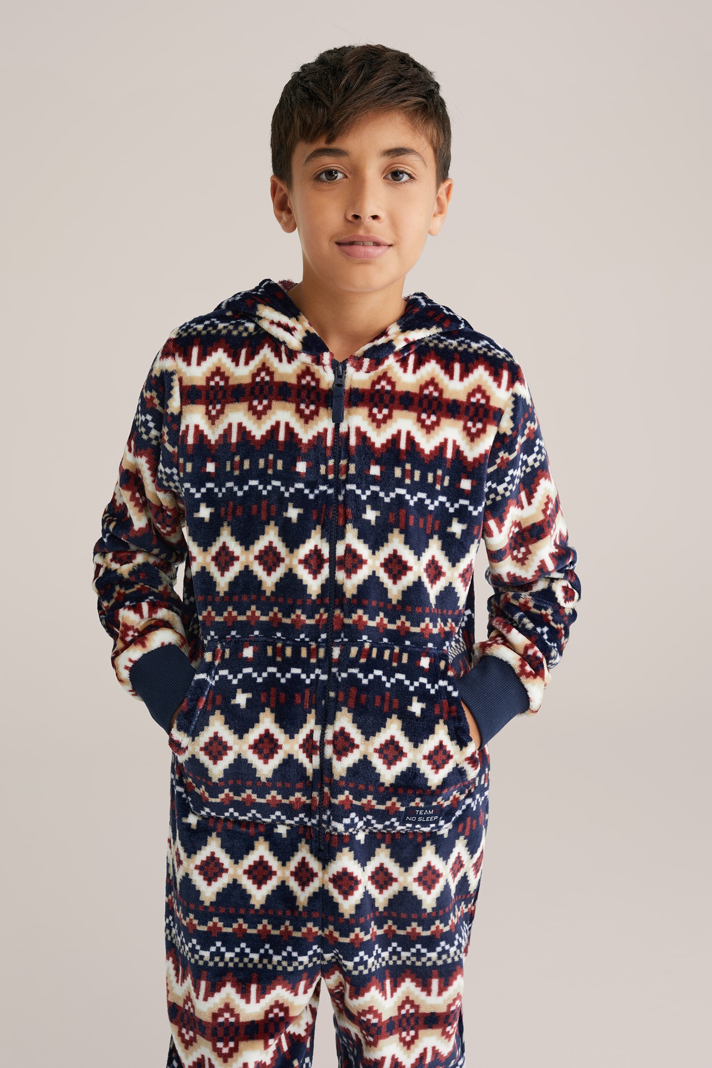 We Fashion Onesie Navy Blue Maat: 170/176 | Pyjama's Outlet | Unisex | Blauw