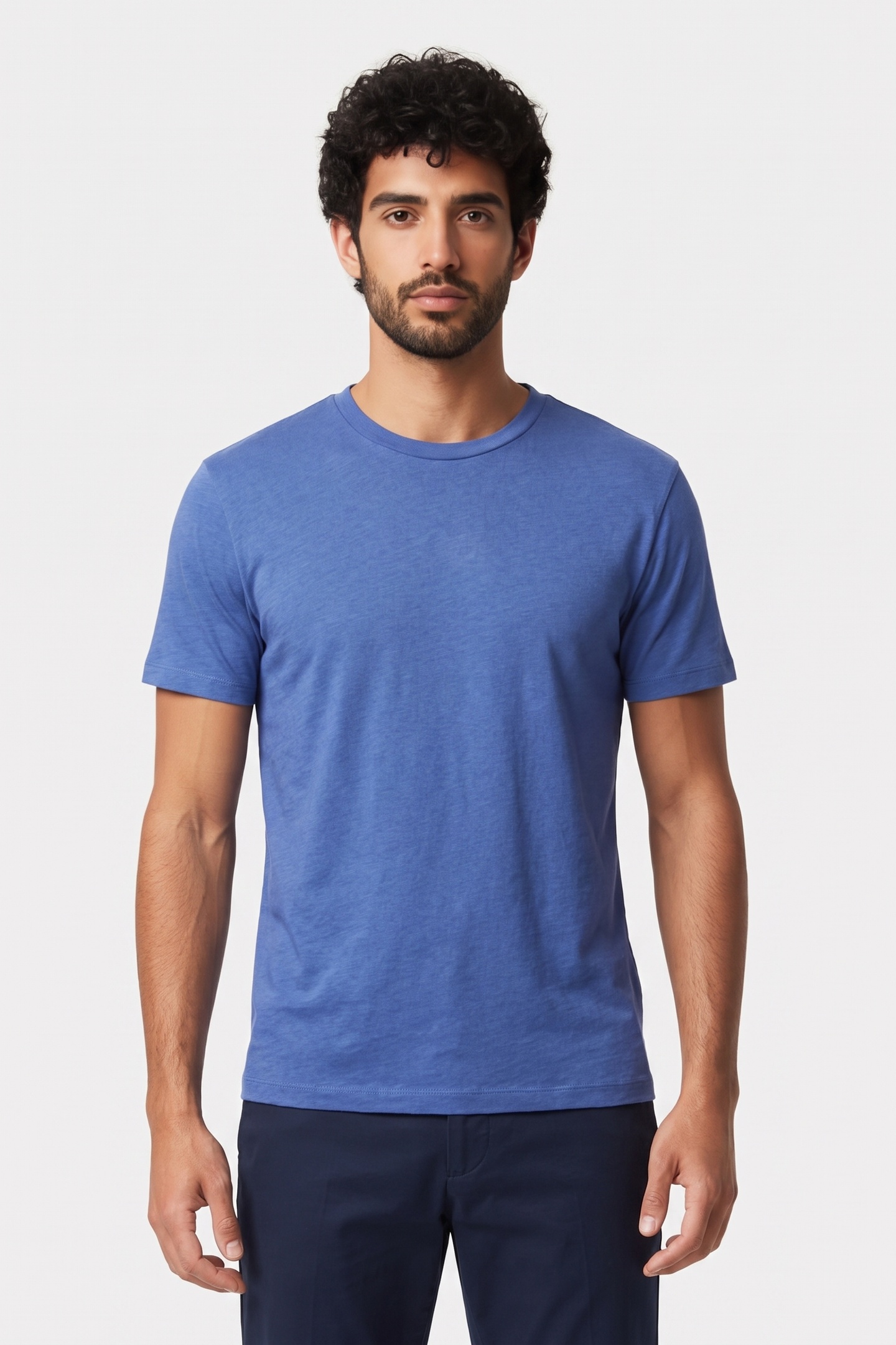 IRO Paris Okobo T-shirt Deep Blue Maat: S | Basic T-Shirts Outlet | Heren | Blauw