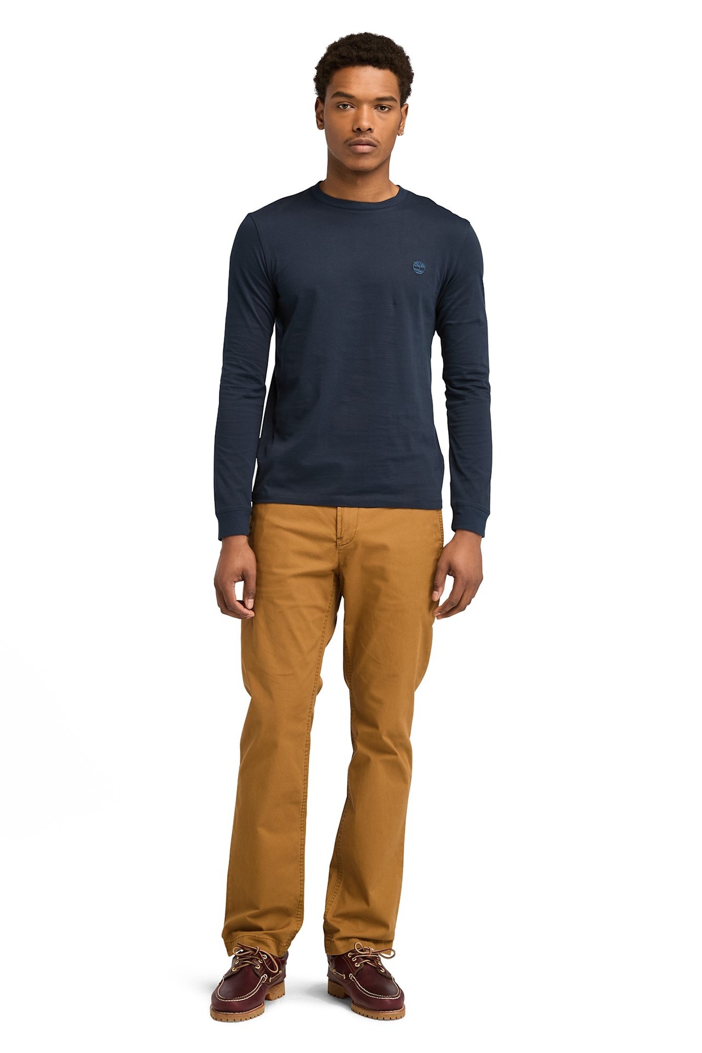 Timberland Long Sleeve Tee Dk Sph/dk Denim Maat: XL | Longsleeves Outlet | Heren | Blauw