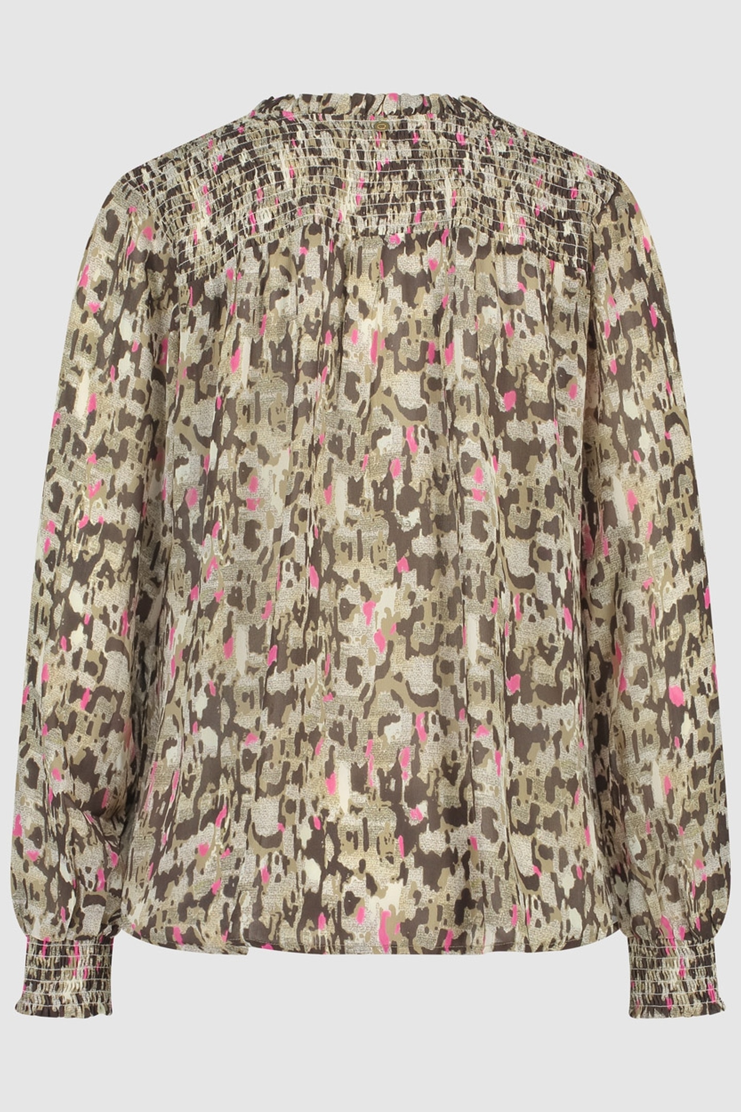 Circle of Trust Tirza Blouse Neon Leo Maat: S | Longsleeves Outlet | Dames | Bruin