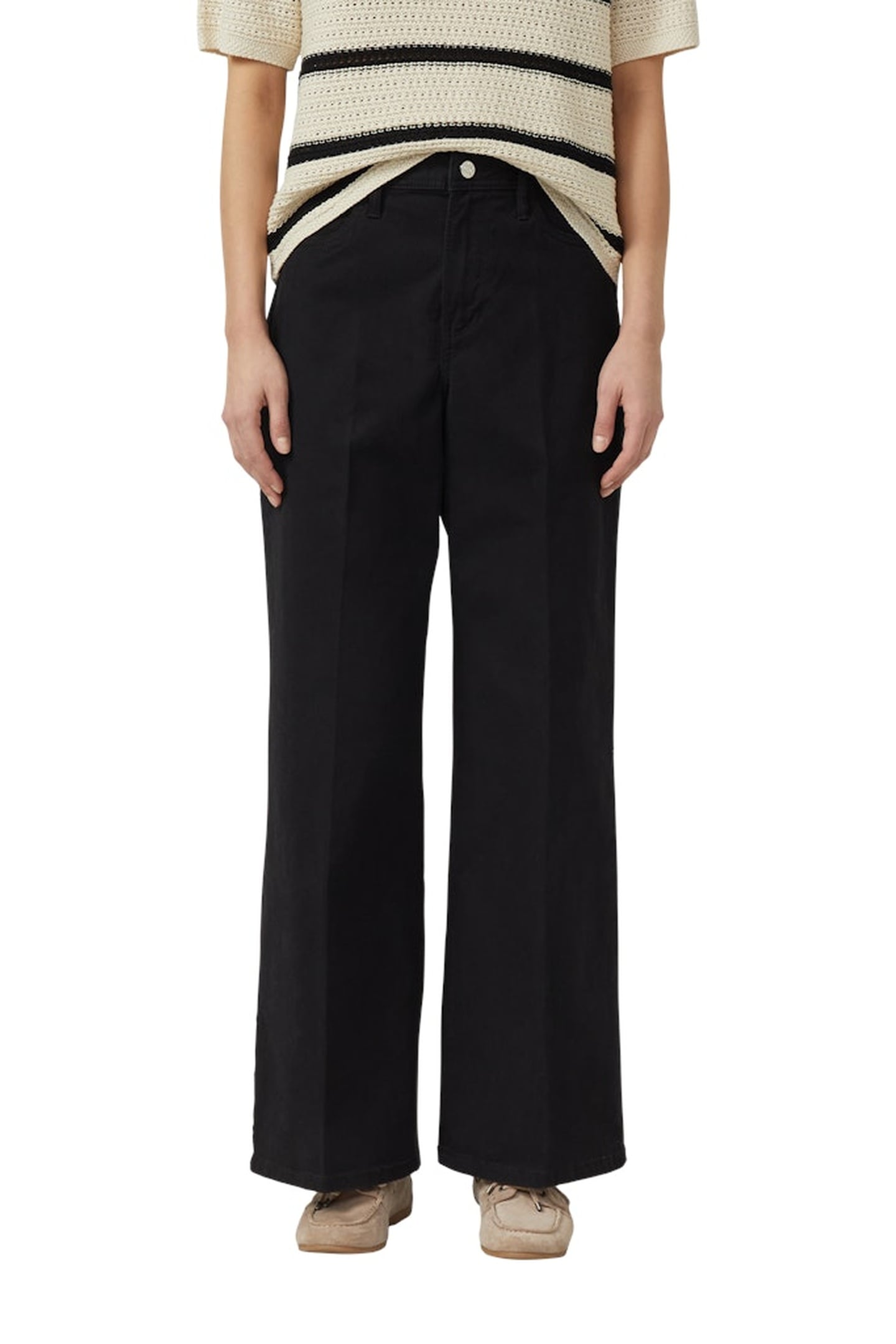 s.Oliver  Jeans Black Denim Maat: W38L32 | Wijde Broeken Outlet | Dames | Zwart