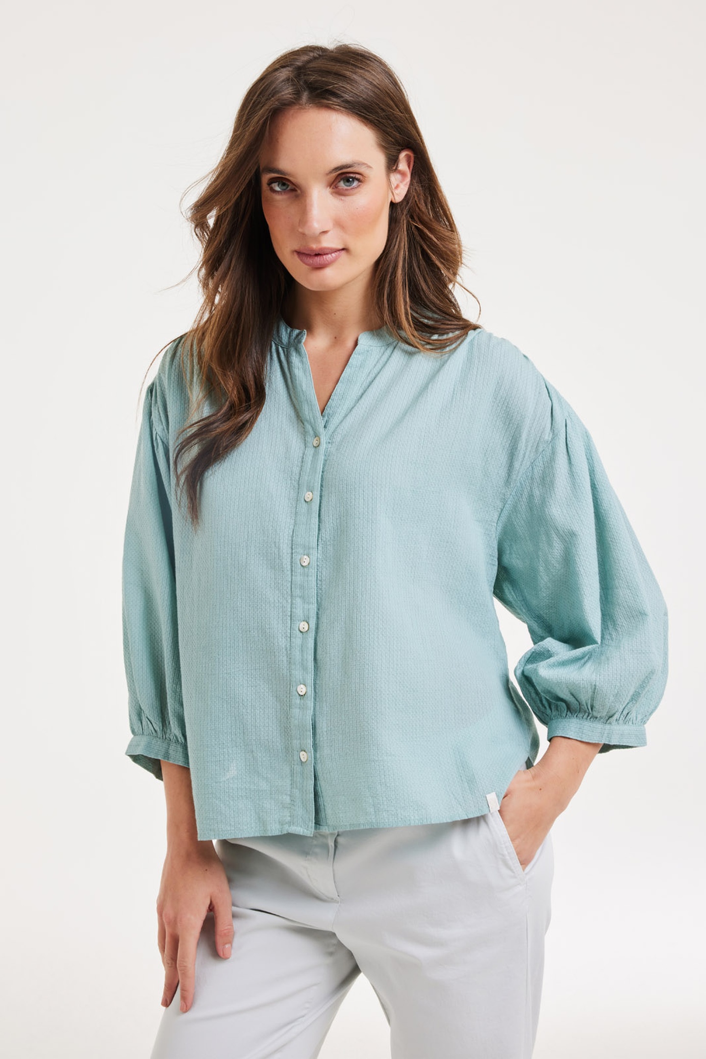 DIDI Blouse Senna Surf Green Maat: 42 | Blouses Outlet | Dames | Groen