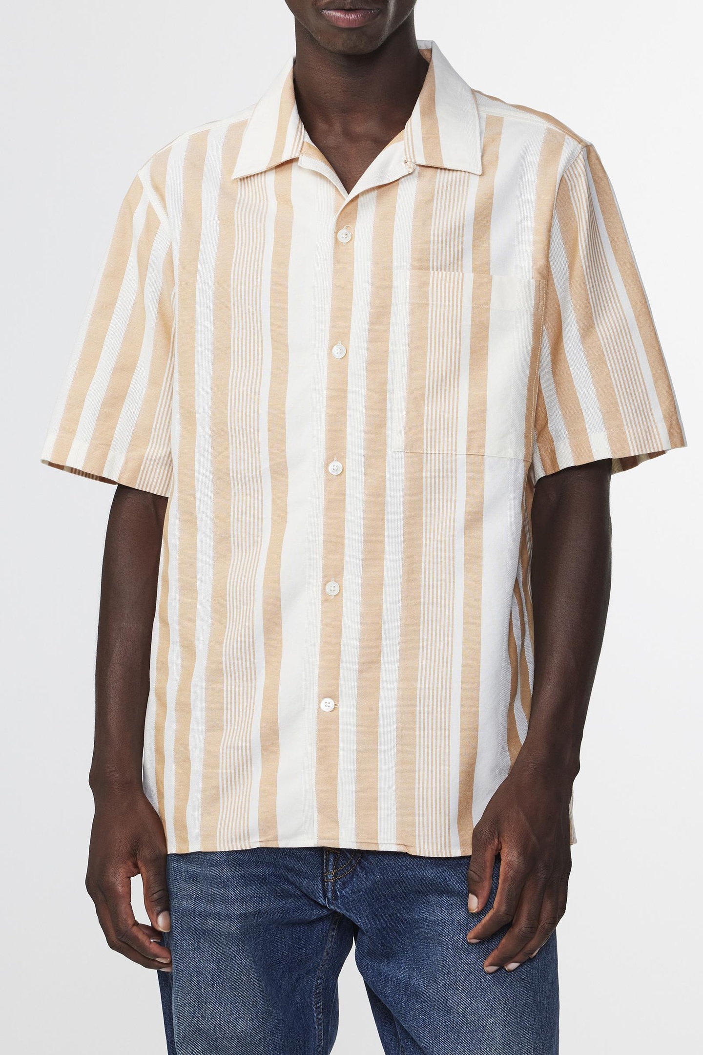 NN.07 Julio Ss 5412 Short Sleeve Desert Sun Maat: XL | Casual Overhemden Outlet | Heren | Beige