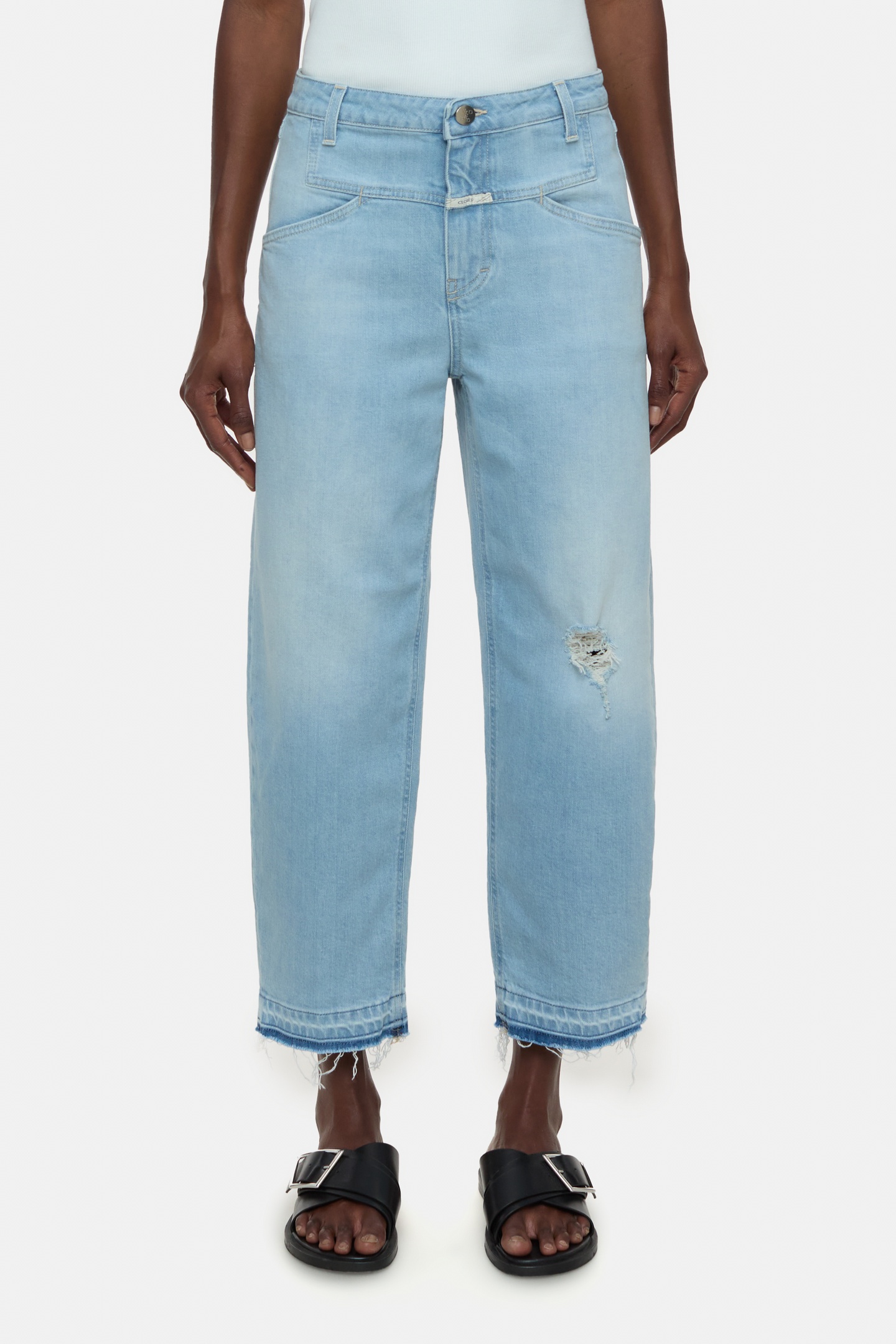 Closed Stover-x Jeans Light Blue Maat: W32L34 | Wijde Broeken Outlet | Dames | Blauw
