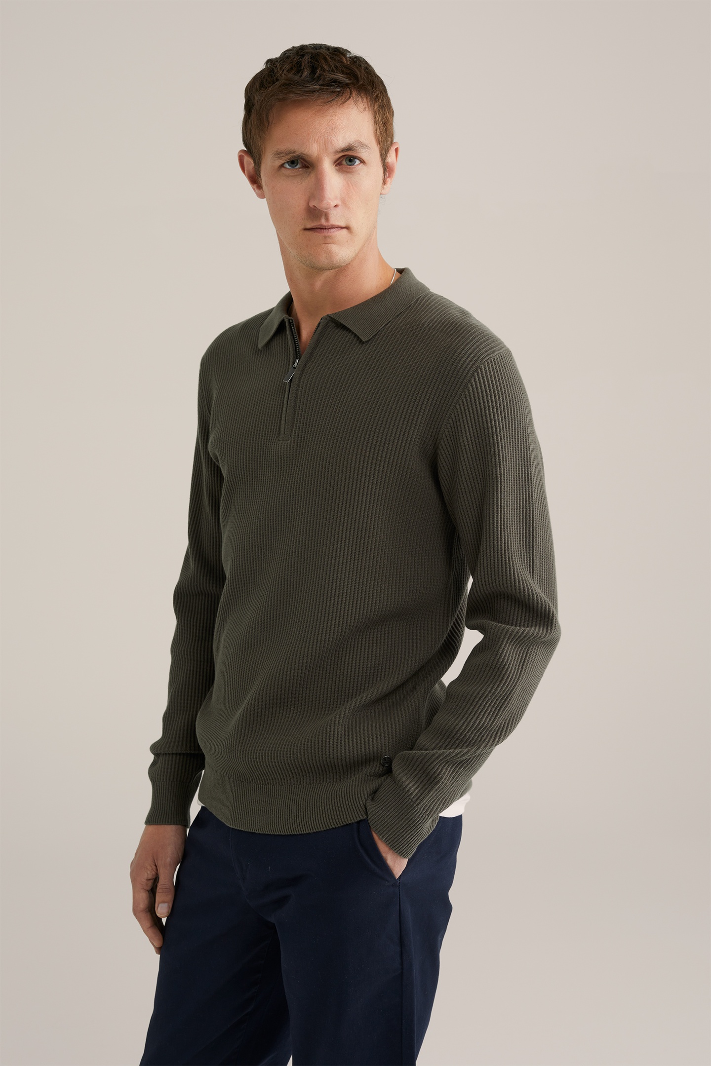 We Fashion Polo Dark Green Maat: XS | Sweaters Outlet | Heren | Groen
