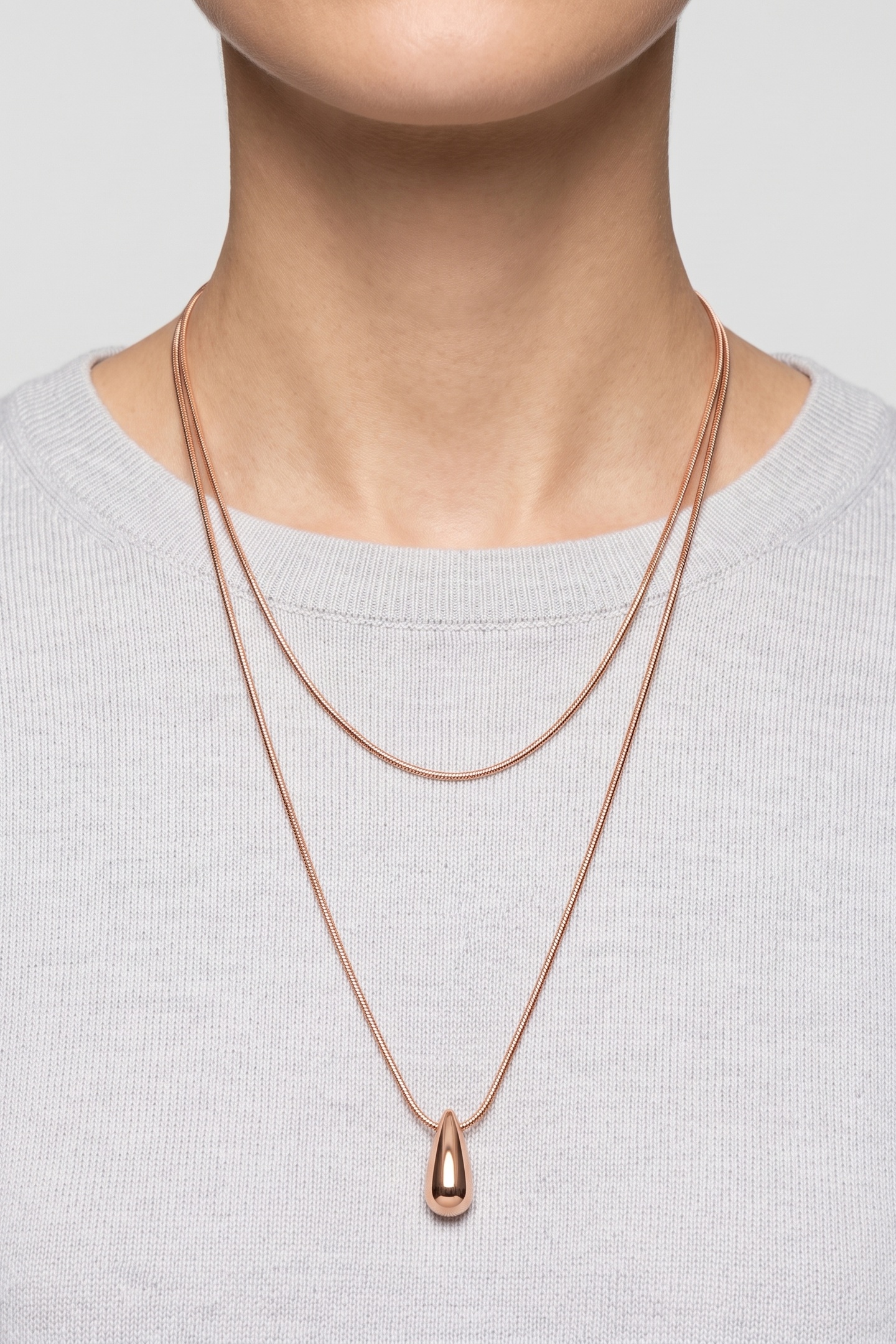 PURELEI Mahina Club Dewdrop Set Rosegold Maat: OS | Kettingen Outlet | Dames | Zilver