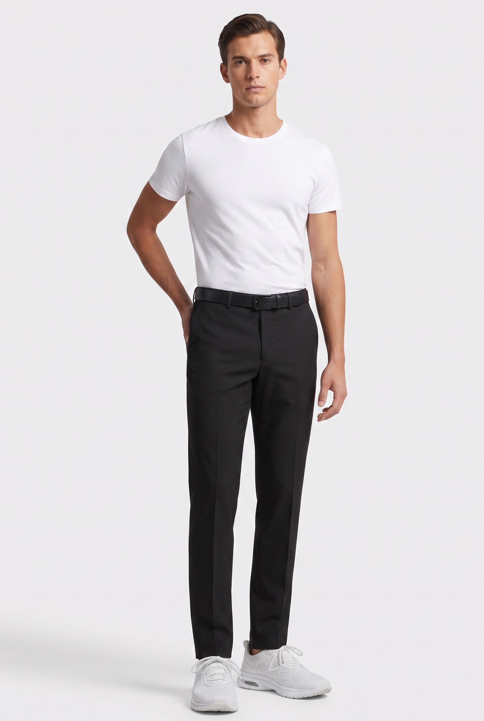 ARKET Eldar Hopsack Suit Trouser Black Maat: 46 Short | Tailored Broeken Outlet | Heren | Zwart