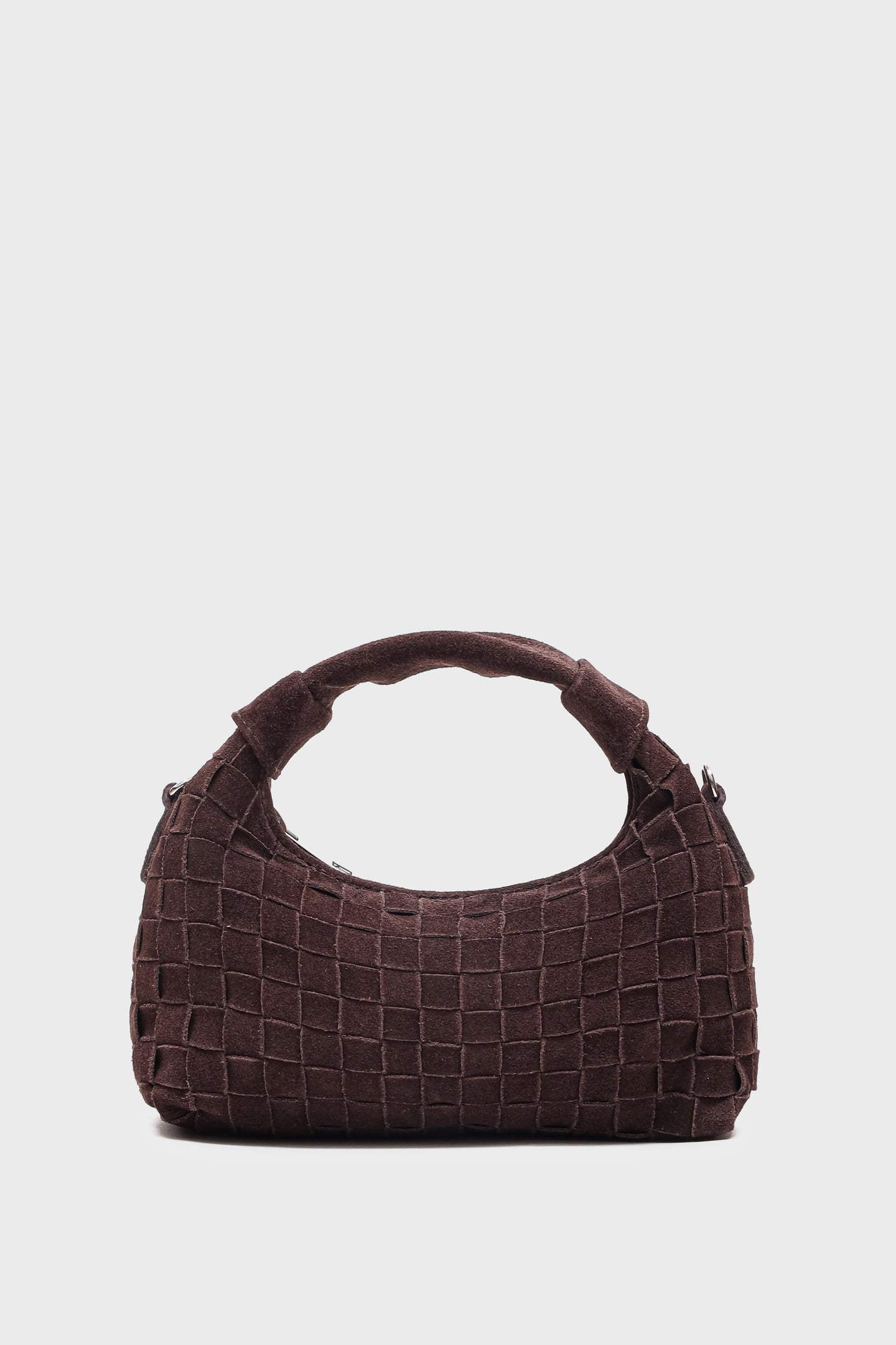 Núnoo Mini Dandy Braided Suede Chocolate Maat: OS | Handtassen Outlet | Unisex | Bruin