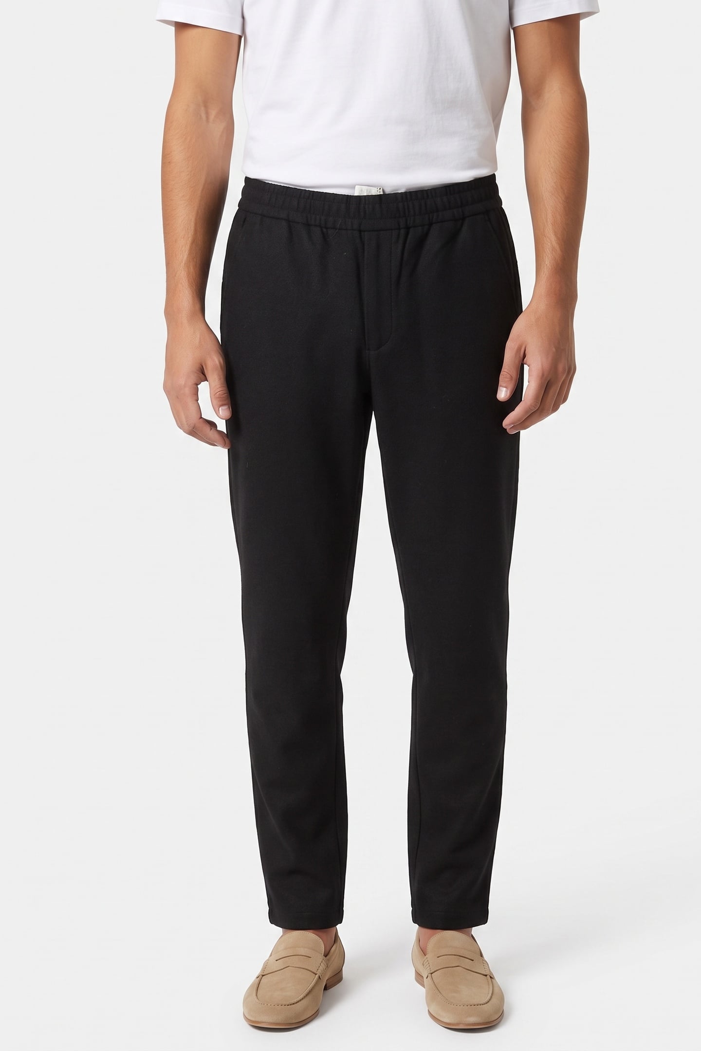 ARKET Mitchell Jersey Drawstring Black Maat: 50 Short | Joggingbroeken Outlet | Heren | Zwart