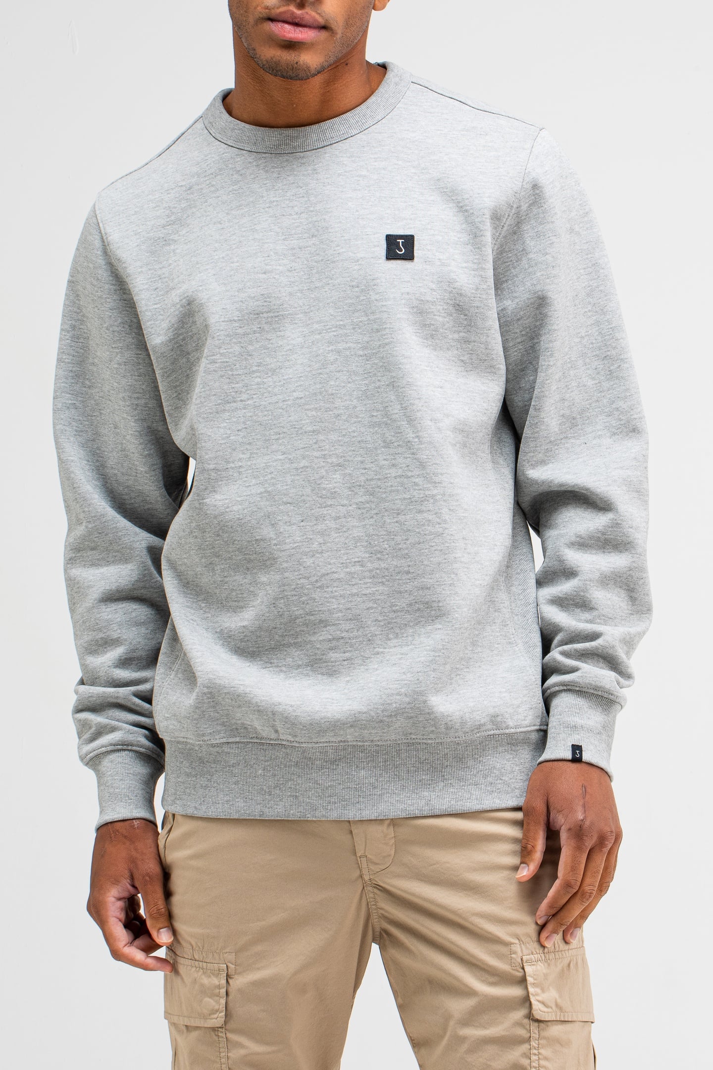 Butcher of Blue Army Crew Vintage Grey Melange Maat: S | Sweaters Outlet | Heren | Grijs