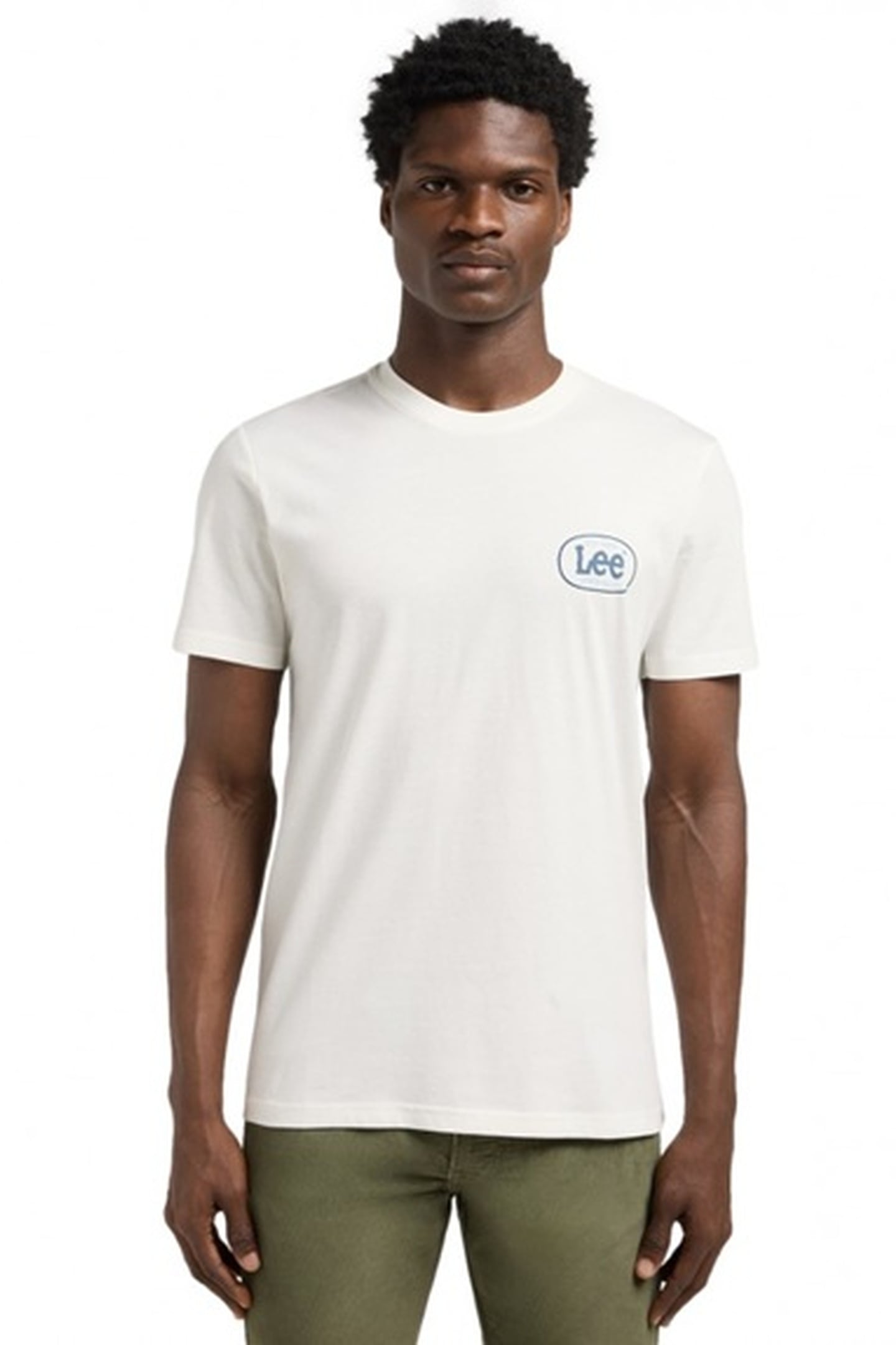 Lee Regular Tshirt Ecru Maat: XXL | Basic T-Shirts Outlet | Heren | Wit