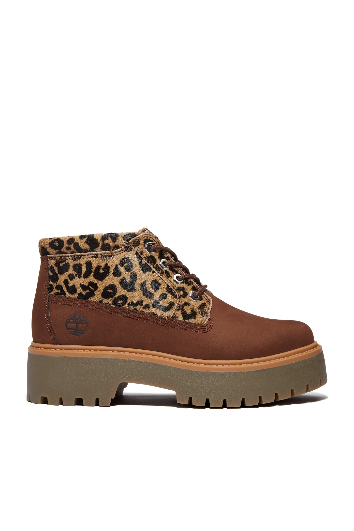 Timberland Stone Street Mid Lace Up Boot Medium Brown Nubuck Maat: 38 | Laarzen Outlet | Dames | Bruin