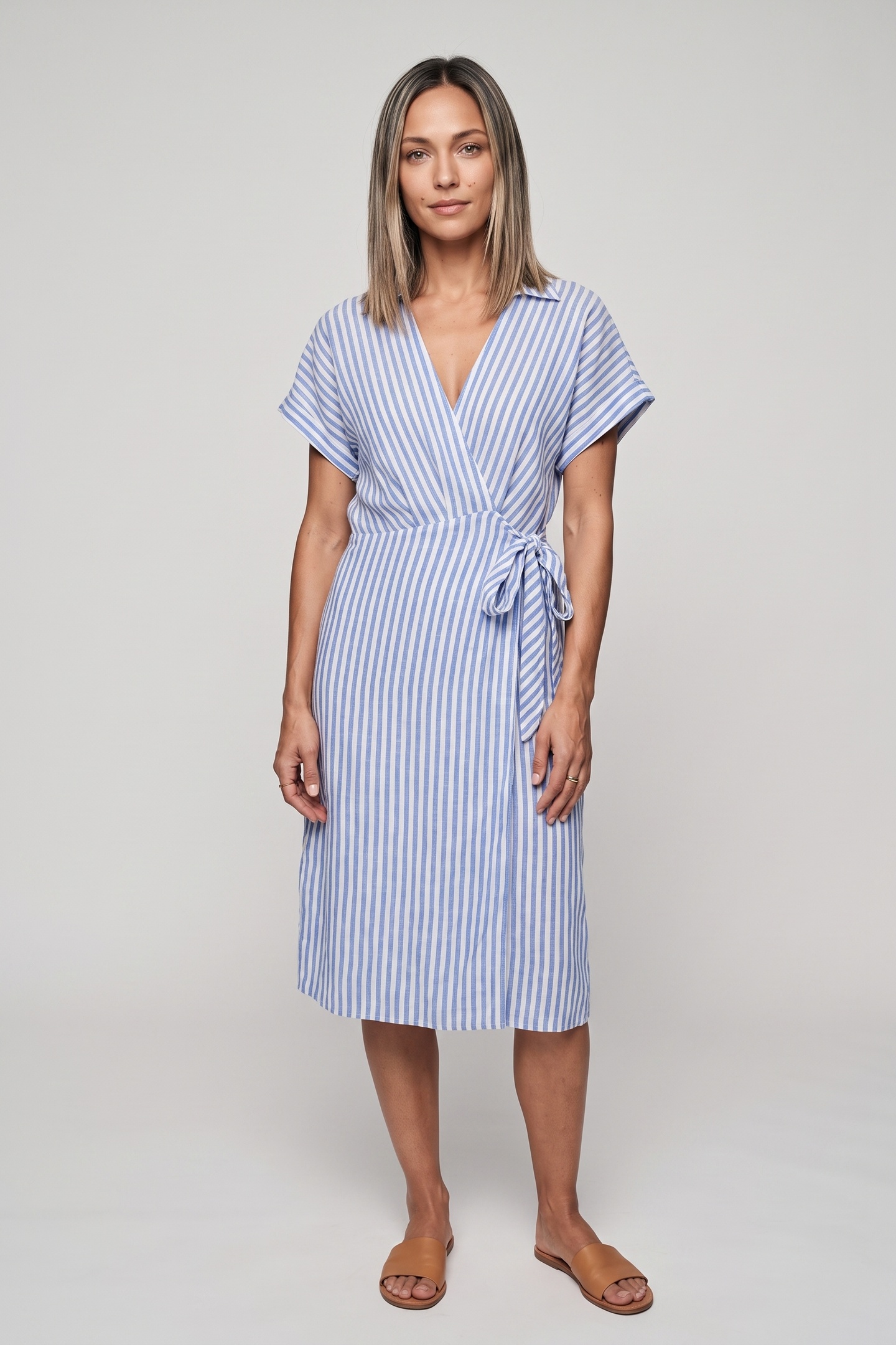ARKET Franca Wrap Dress Blue Taglia: 34 | Abiti in T-Shirt Outlet | Donna | Blu